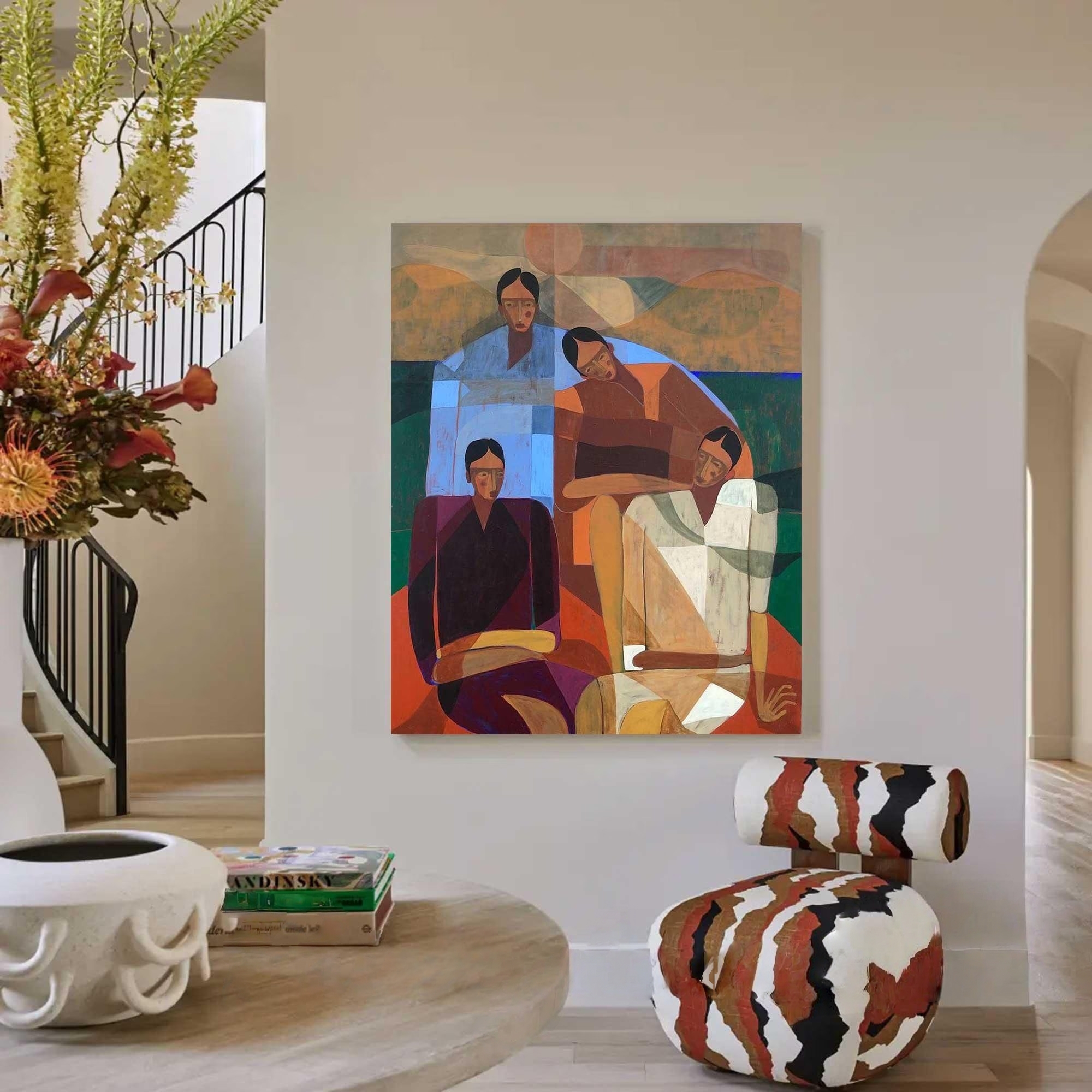 Cubist Confluence of Souls