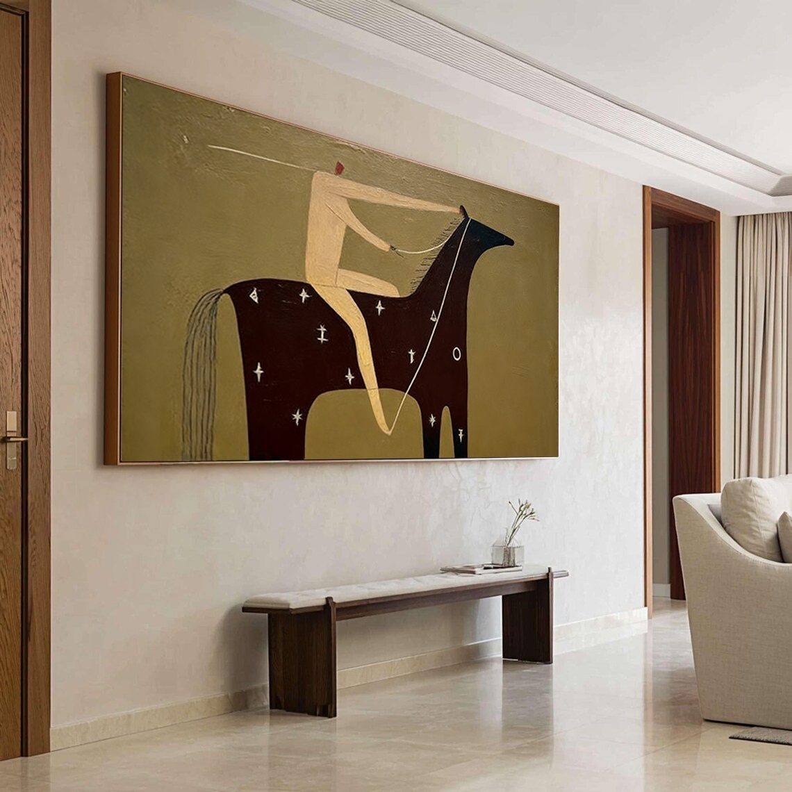 Minimalist Equestrian Sketch