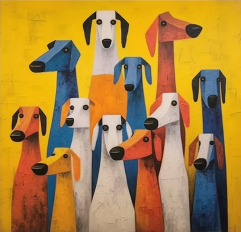 Colorful Dogs Art Energize 2