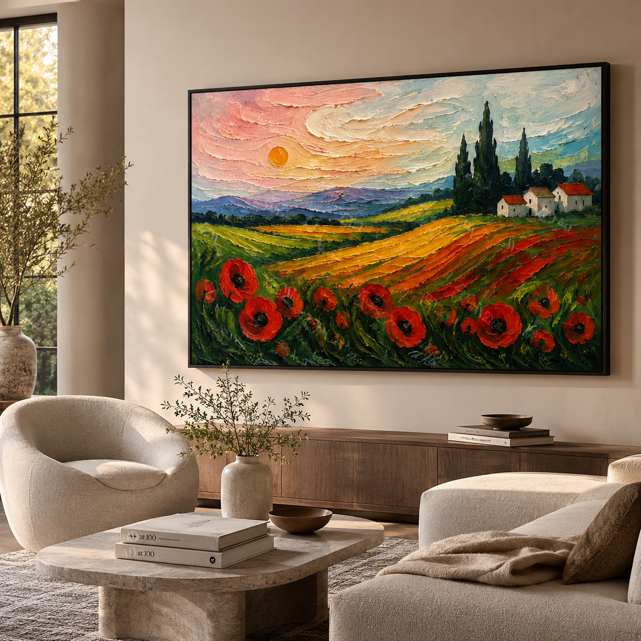 Crimson Meadow Serenity