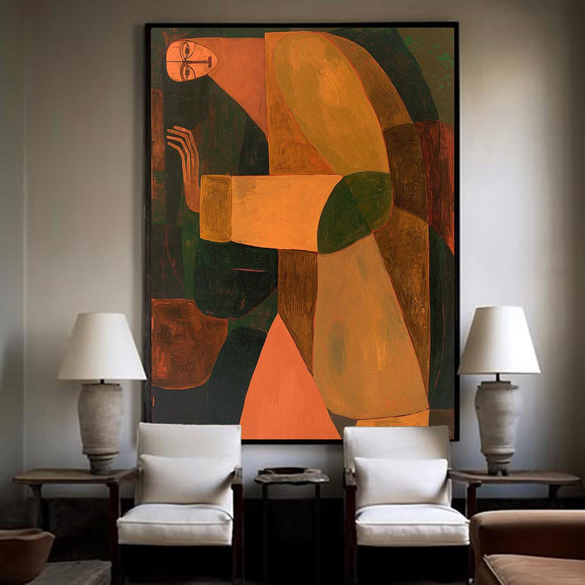 Geometric Muse - Abstract Human Figure Art