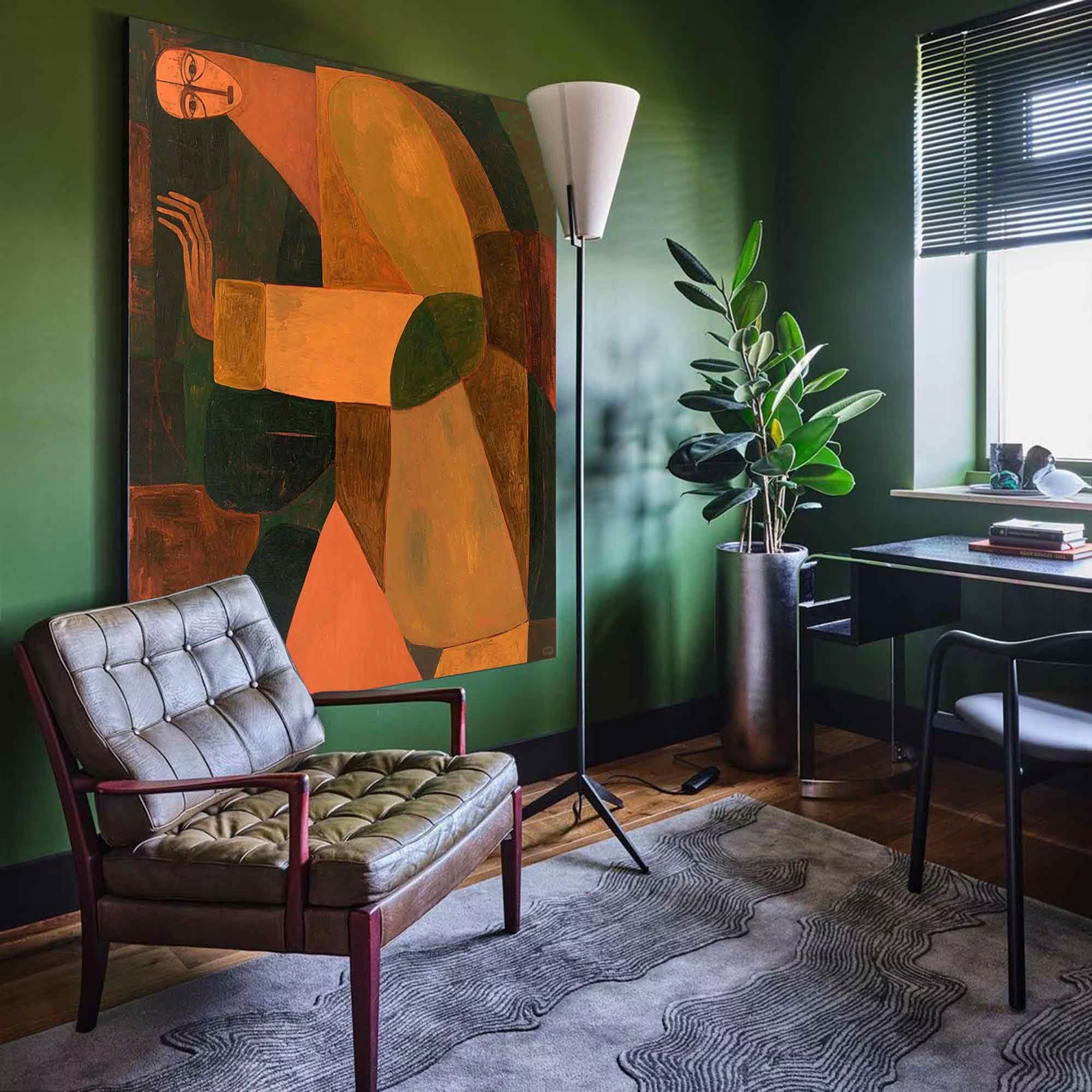 Geometric Muse - Abstract Human Figure Art