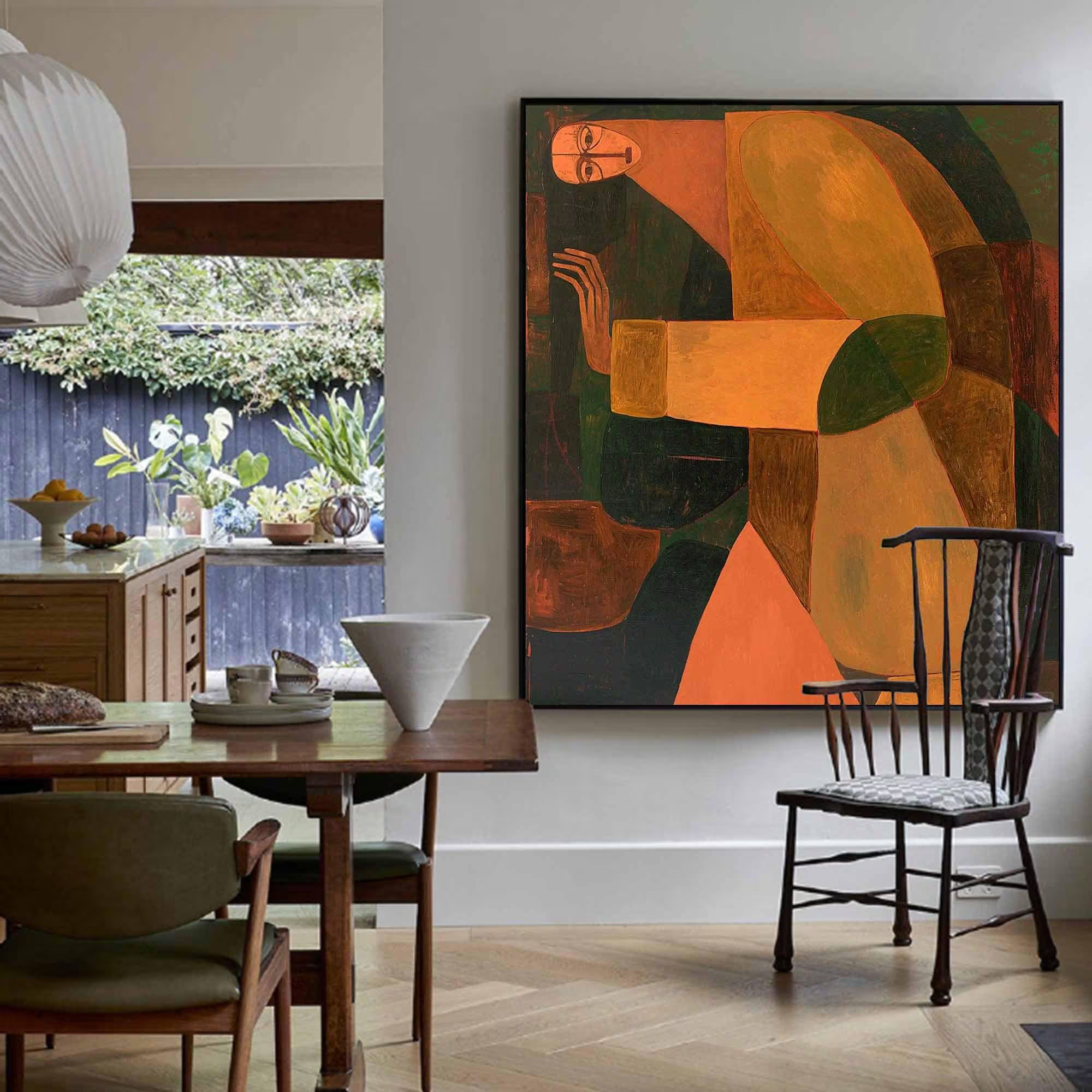 Geometric Muse - Abstract Human Figure Art