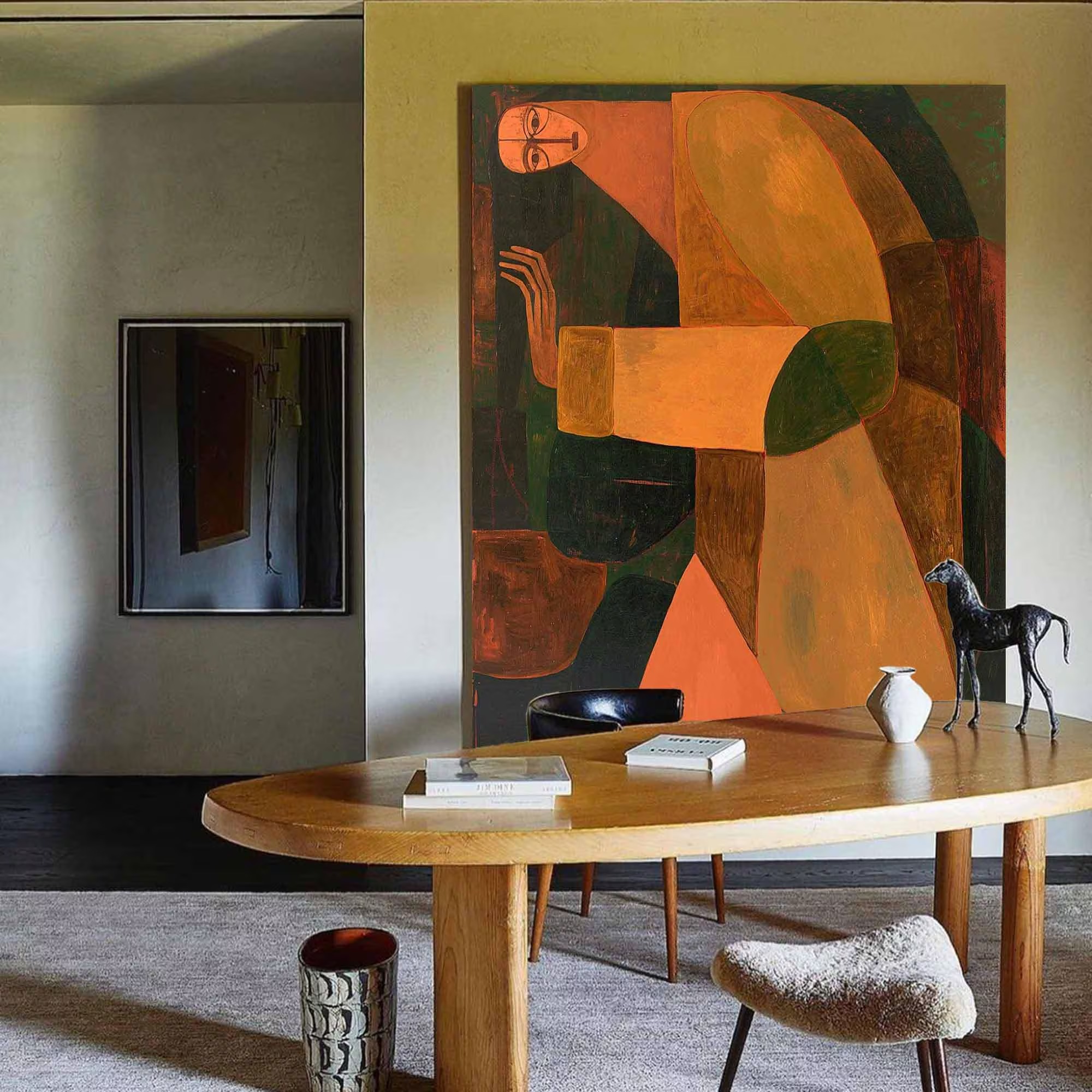 Geometric Muse - Abstract Human Figure Art