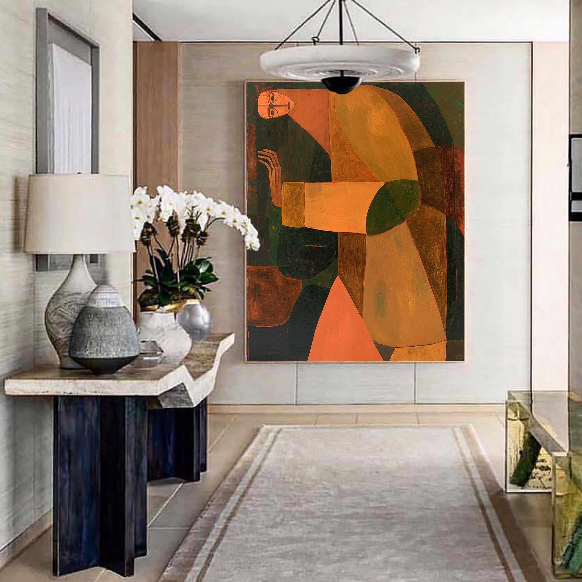 Geometric Muse - Abstract Human Figure Art