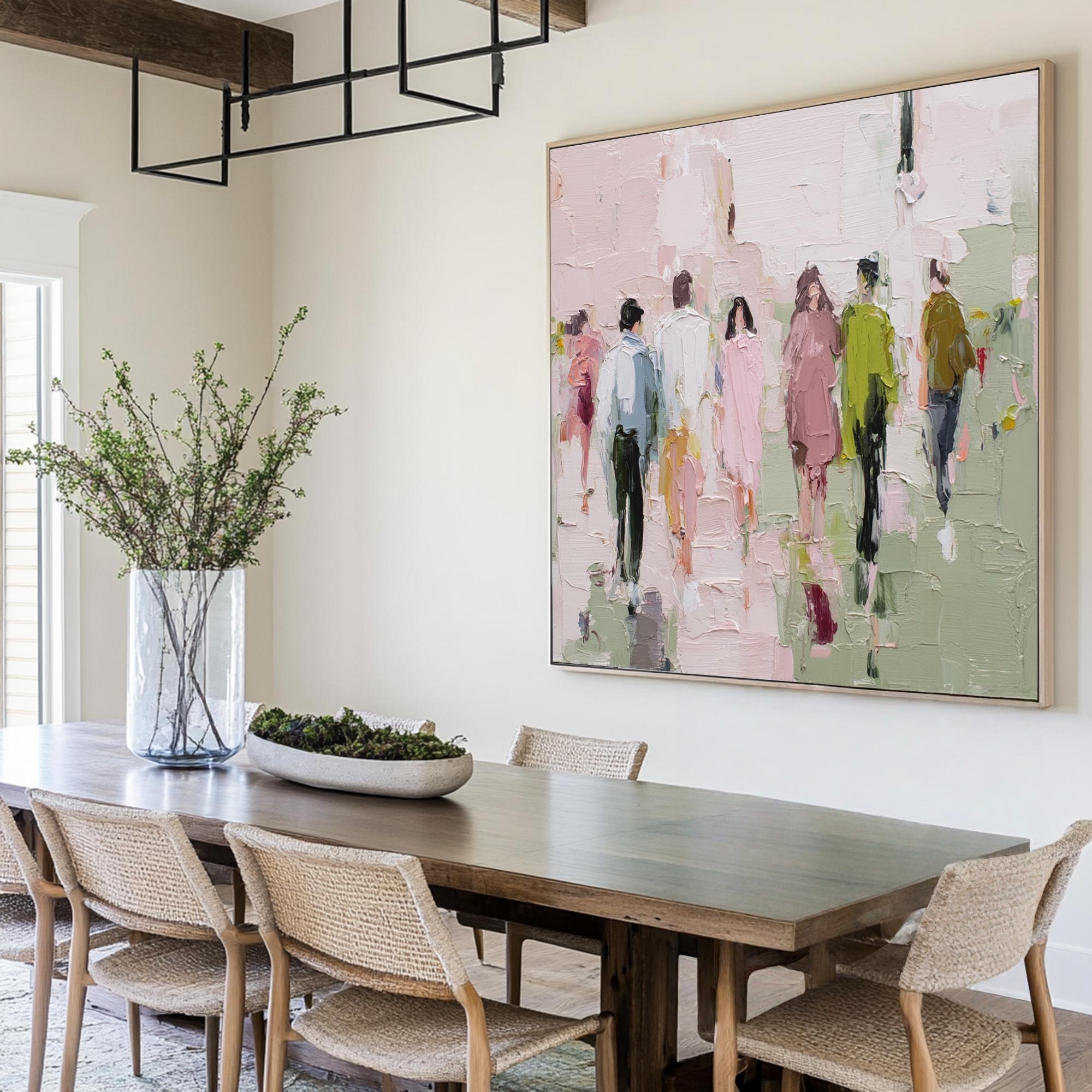 Pastel Pedestrians in Motion