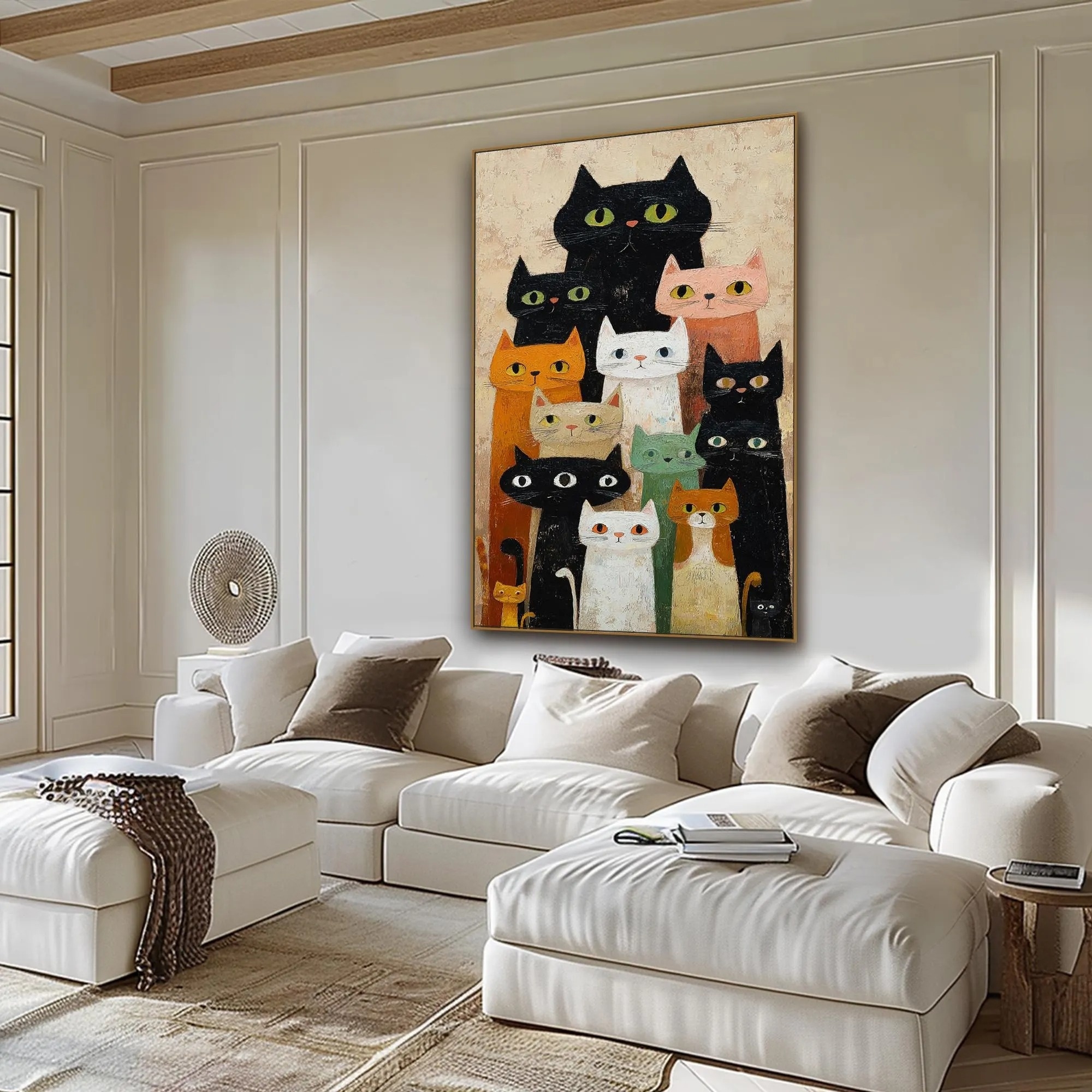 Feline Gathering Whimsy