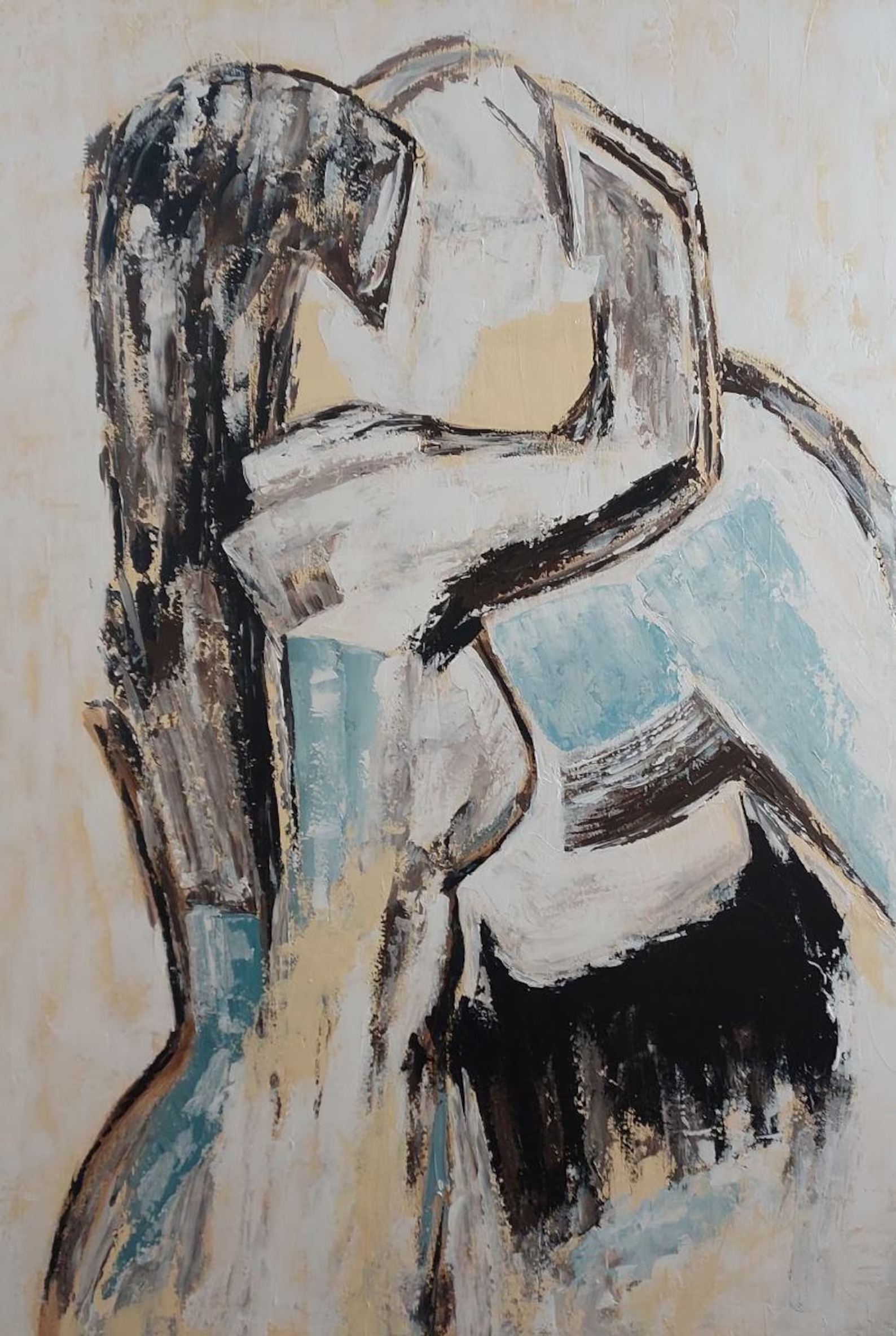 Abstract Embrace in Strokes