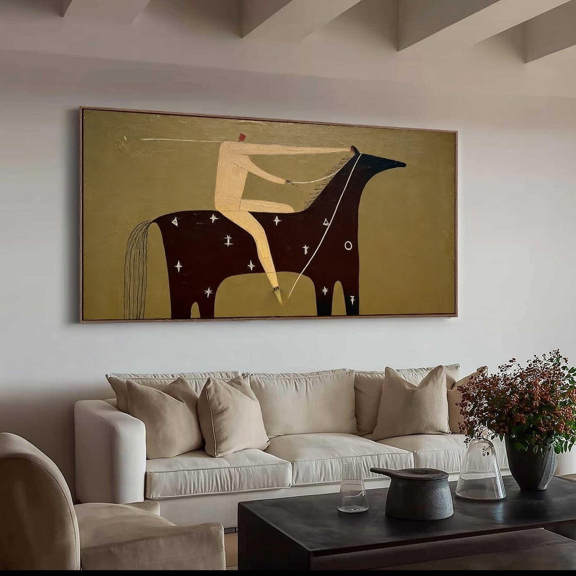 Minimalist Equestrian Sketch