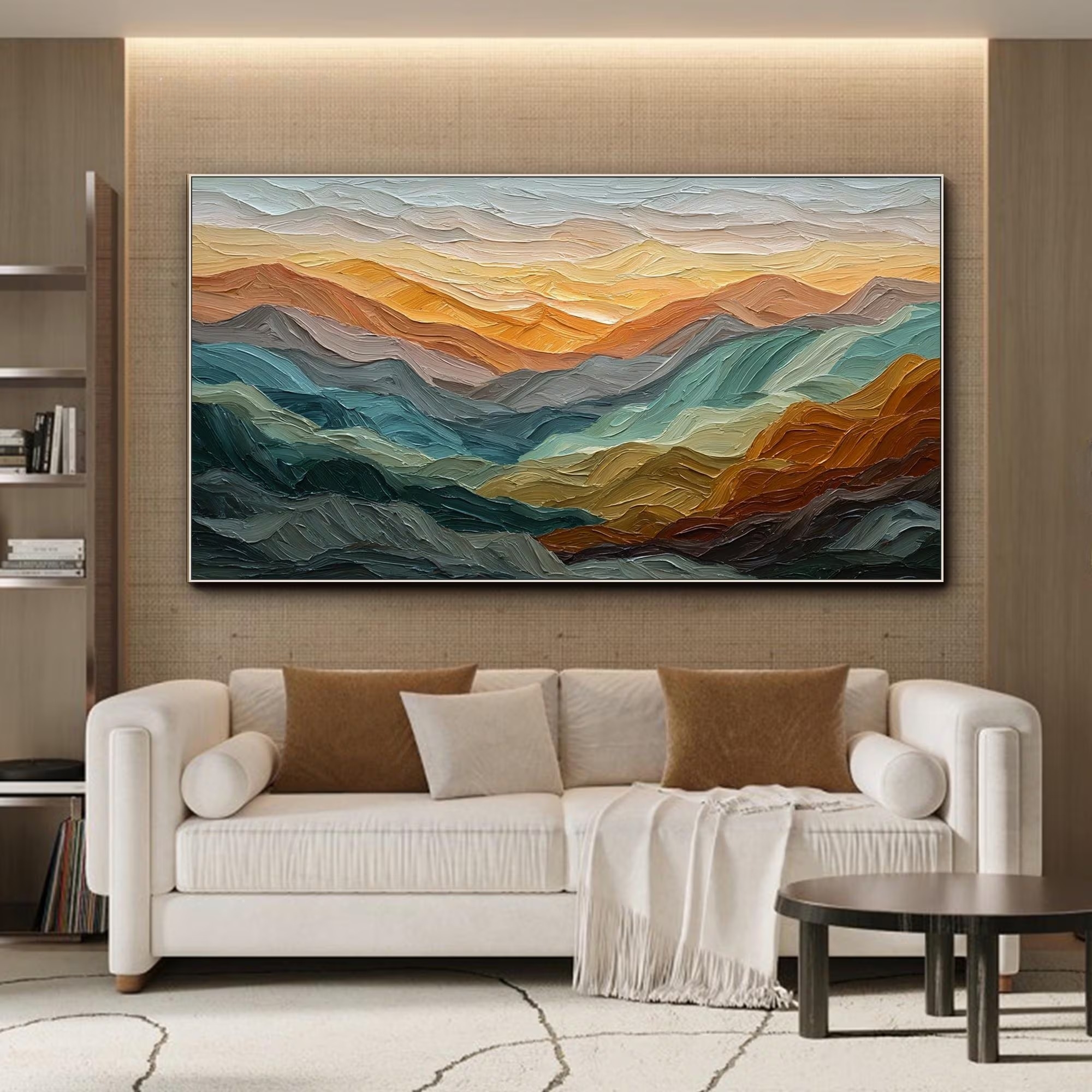 Abstract Mountain Range Wall Art