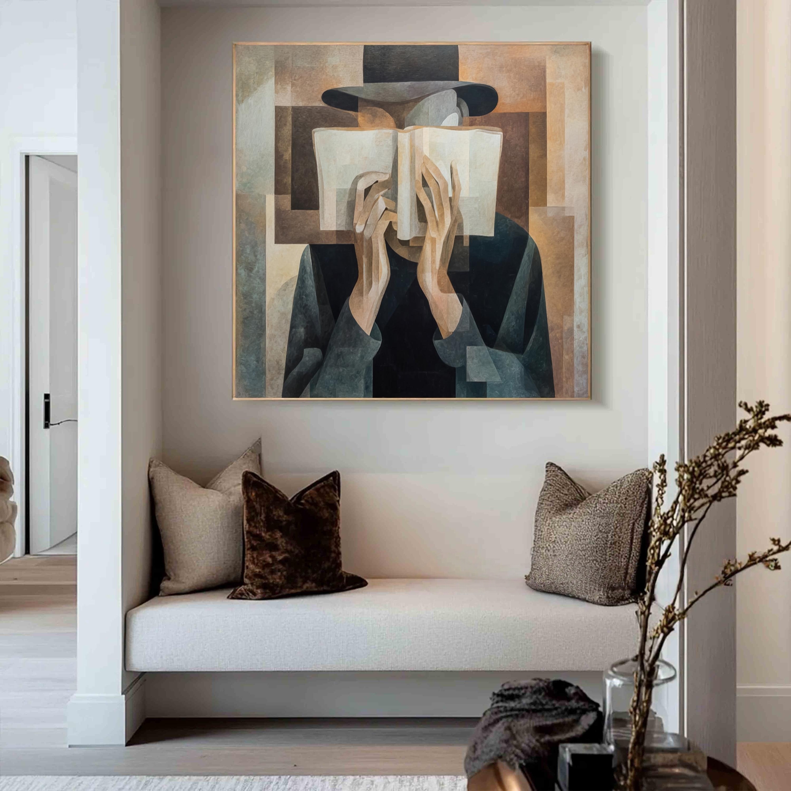 Page - Shrouded Figure - Cubist Inspired Art