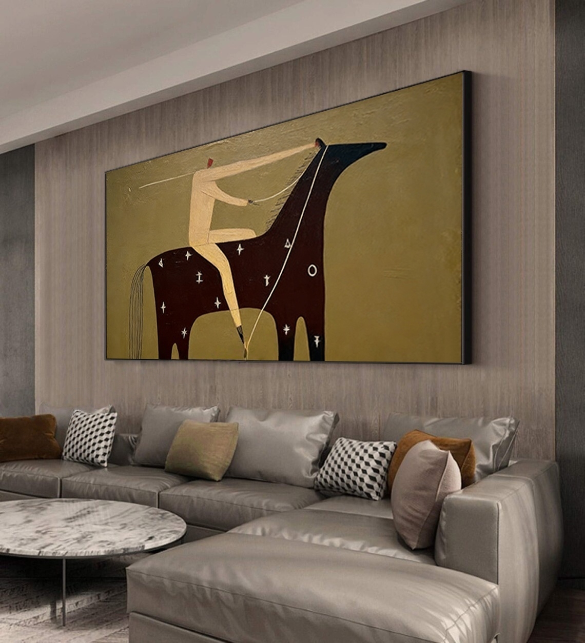 Minimalist Equestrian Sketch