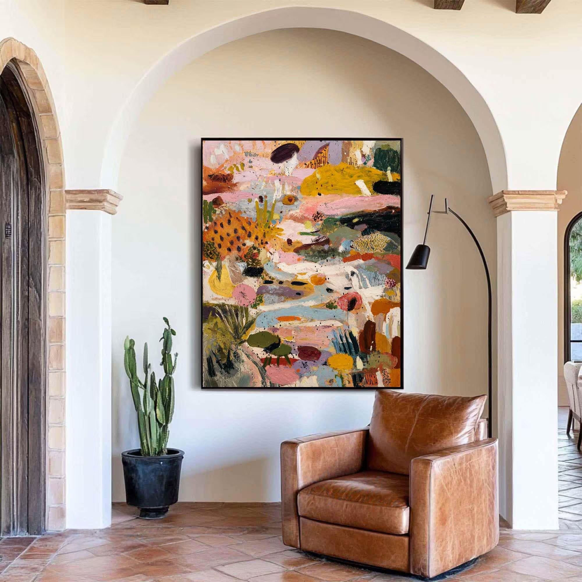 Vibrant Abstract Flora-Contemporary Art