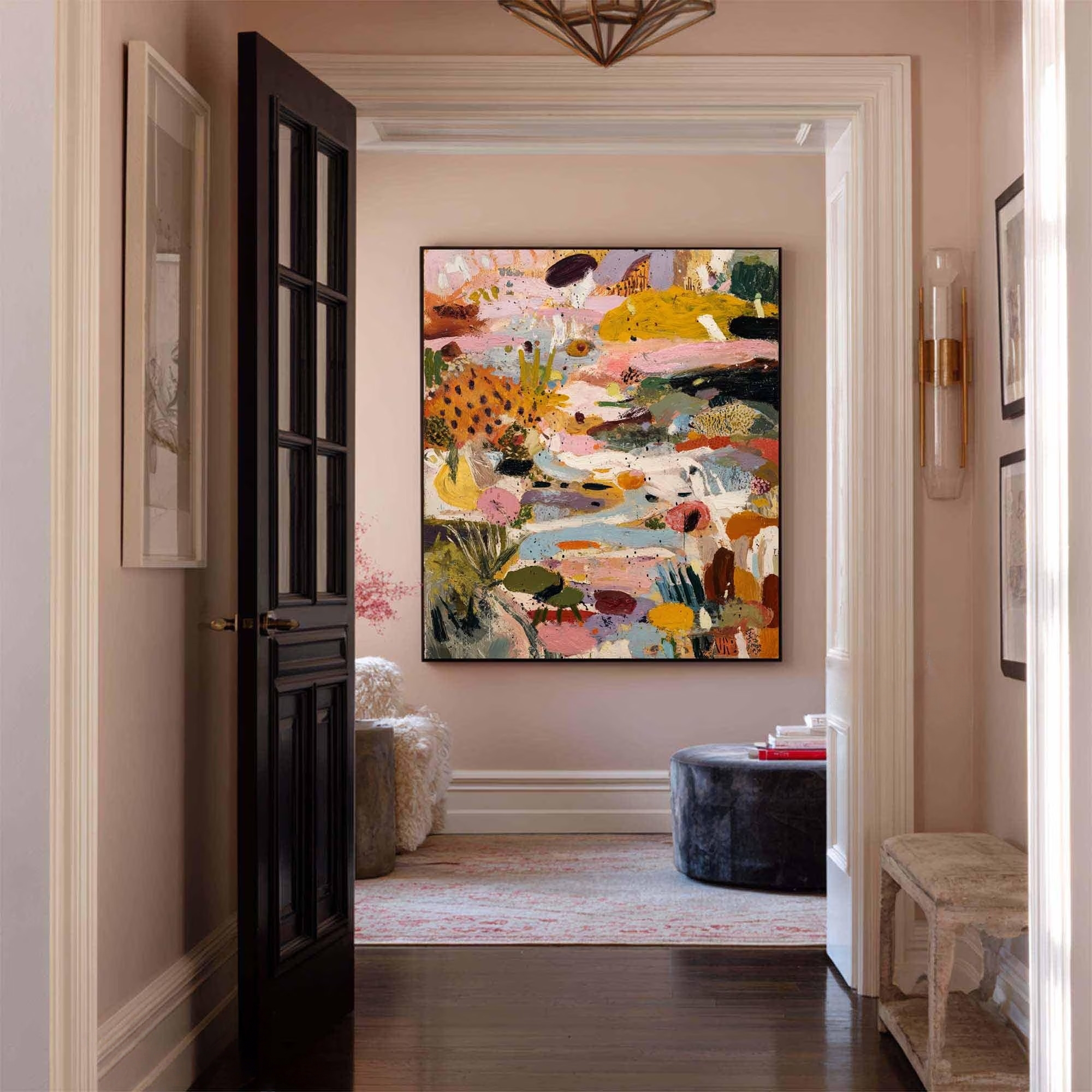 Vibrant Abstract Flora-Contemporary Art