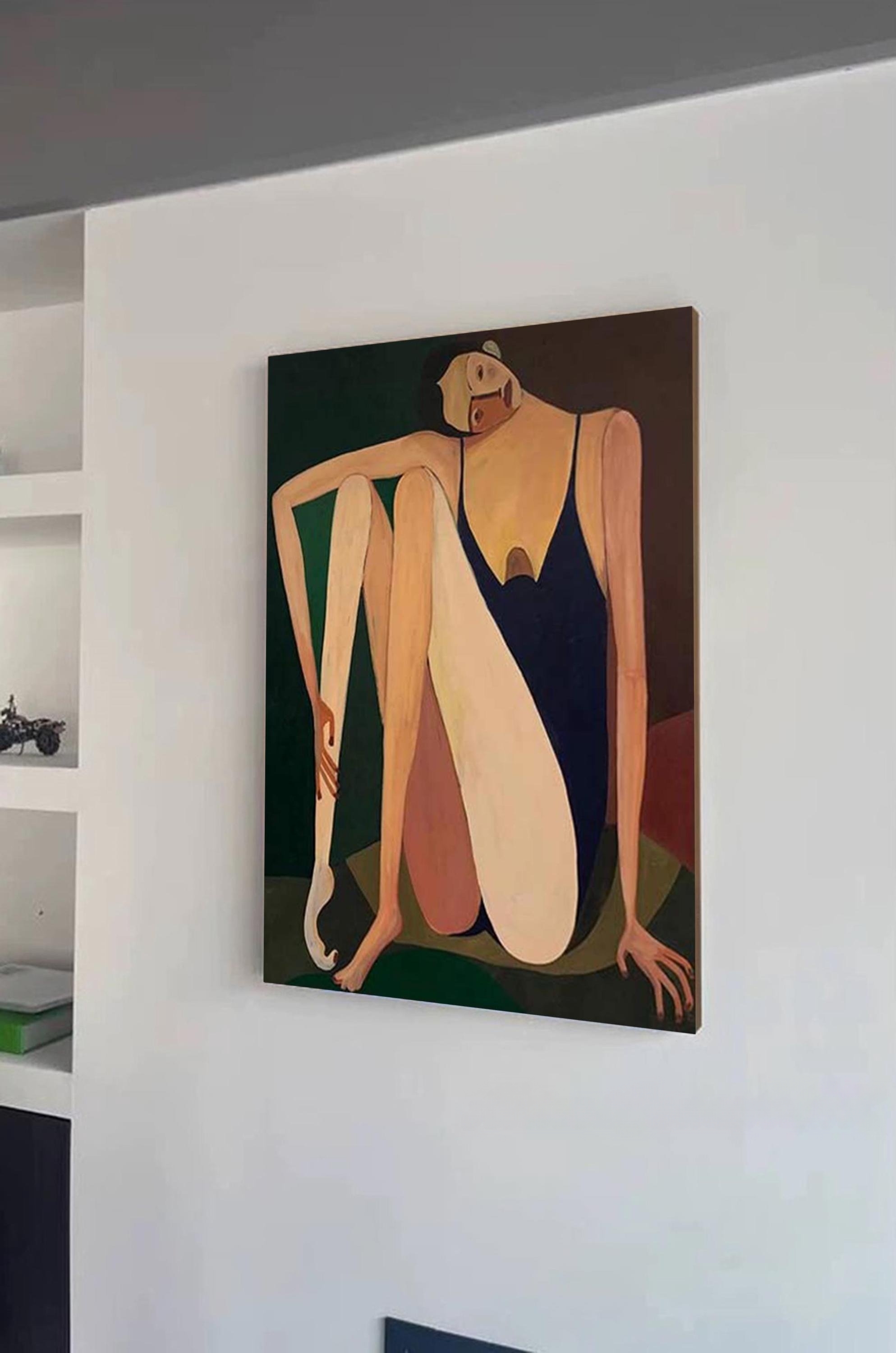 Melancholic Reverie - Solo Seated Figure