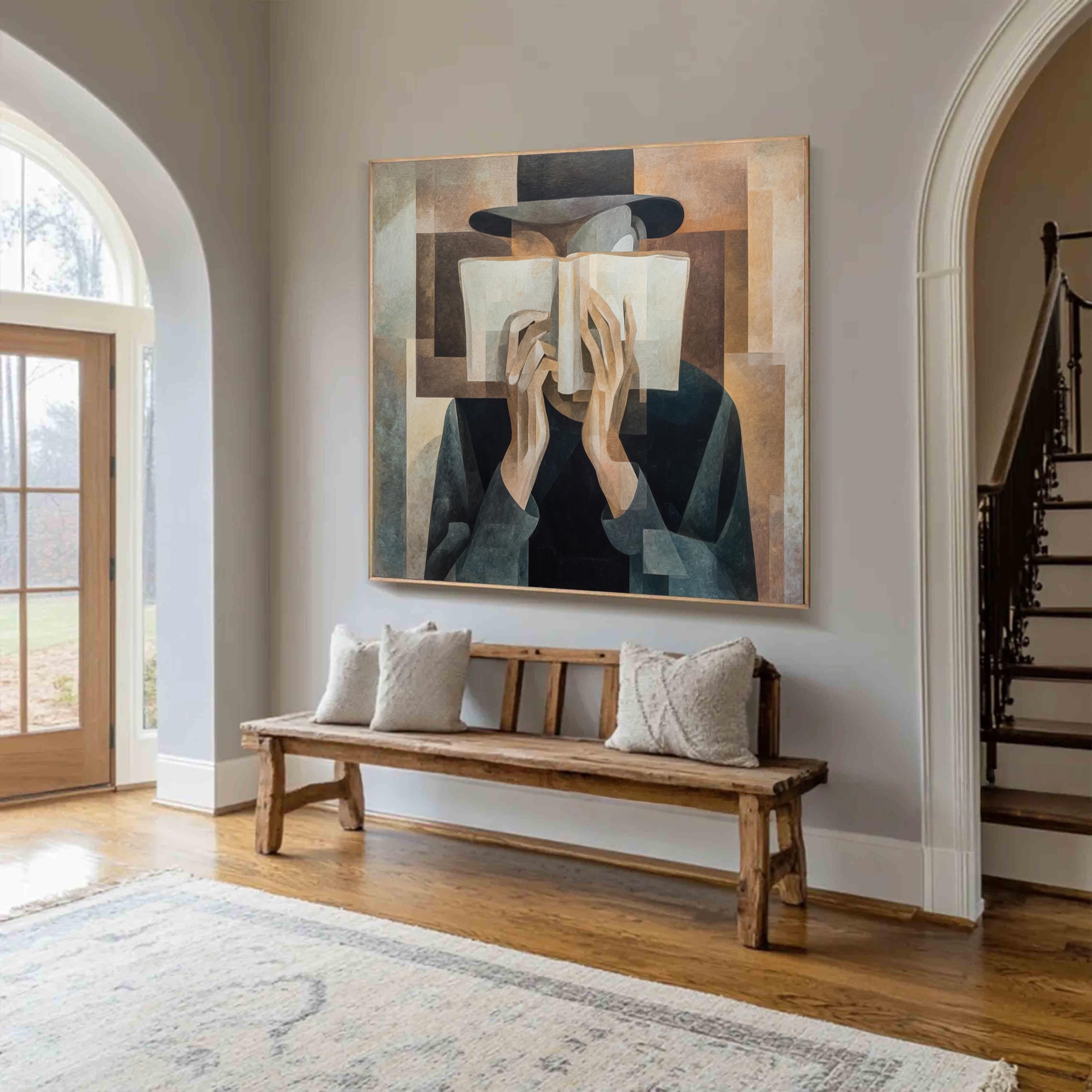 Page - Shrouded Figure - Cubist Inspired Art