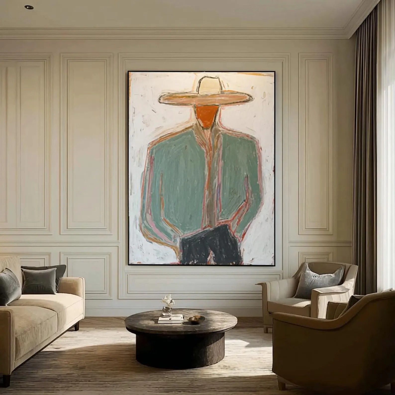 Mysterious Straw Hat Man