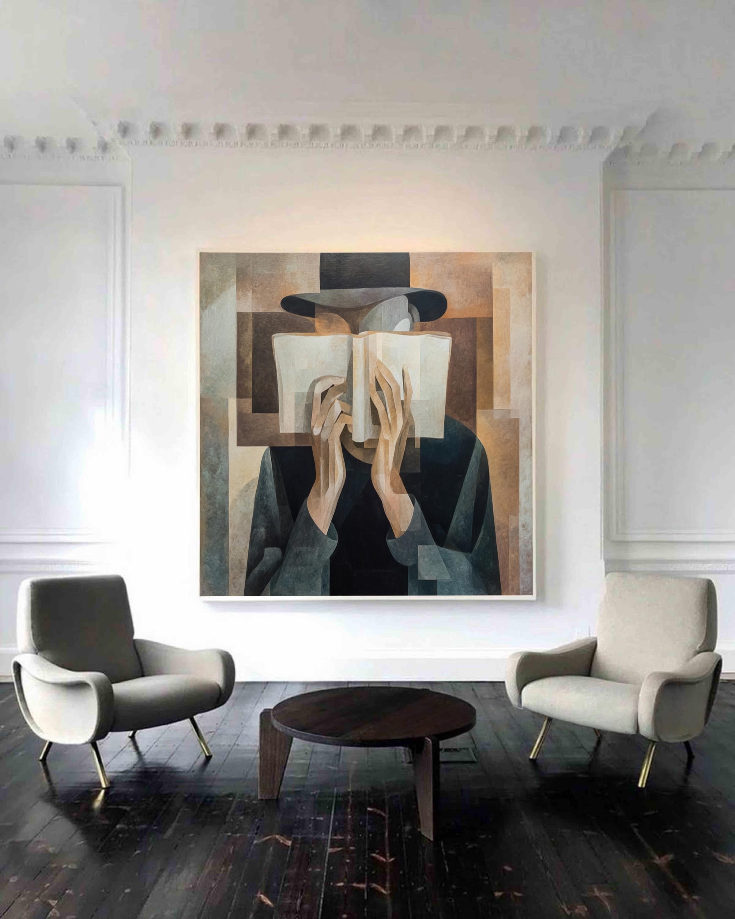 Page - Shrouded Figure - Cubist Inspired Art