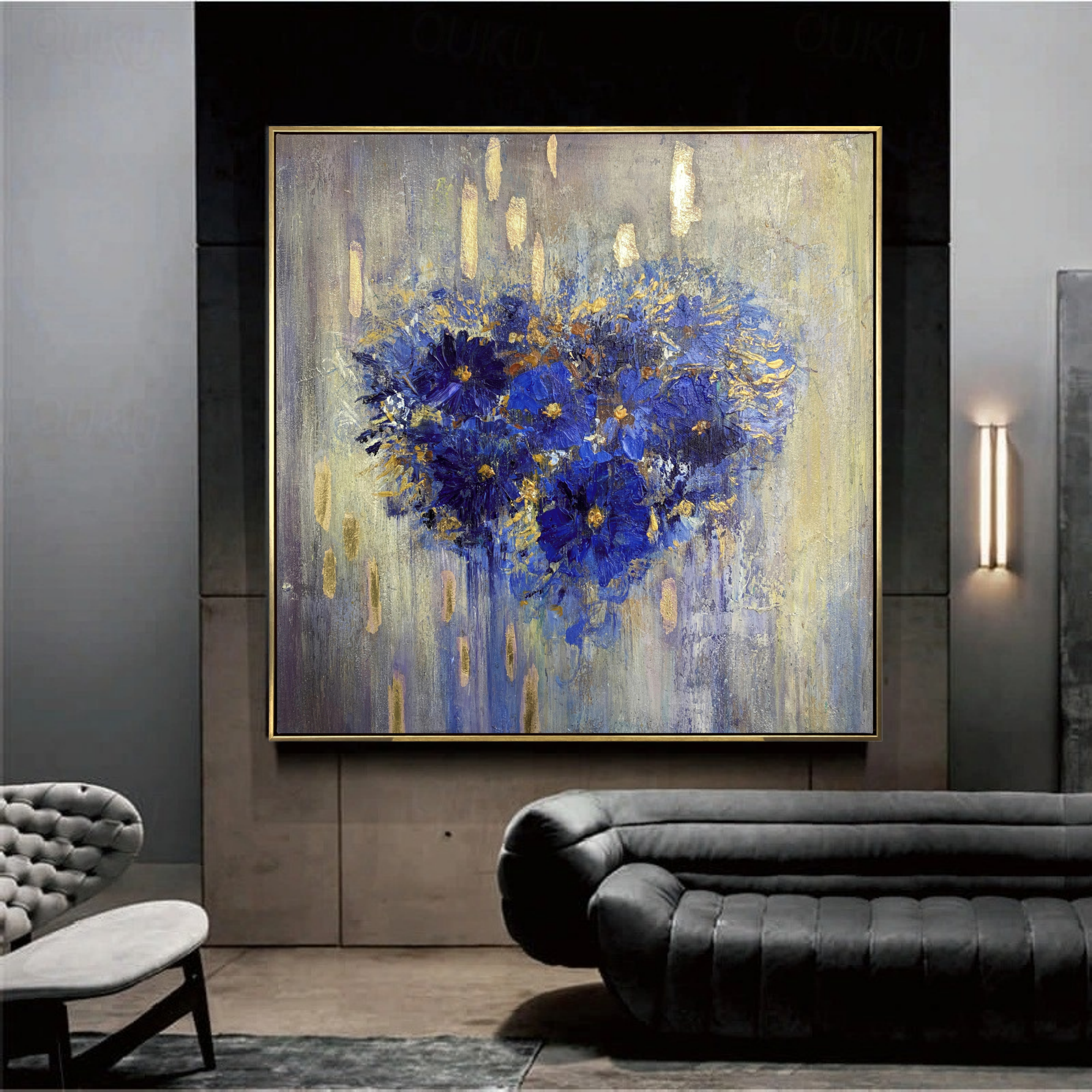 Blue Floral Elegance