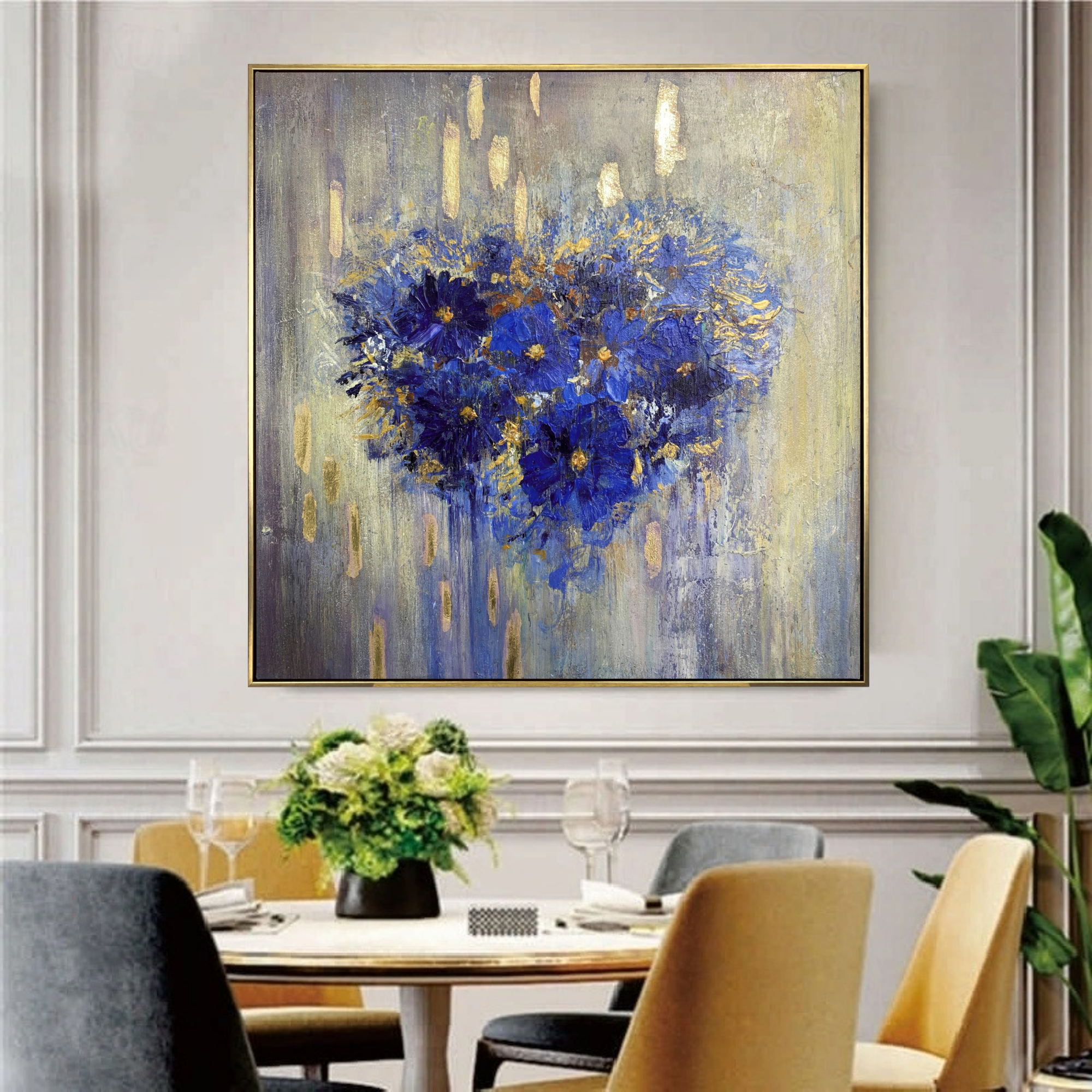 Blue Floral Elegance