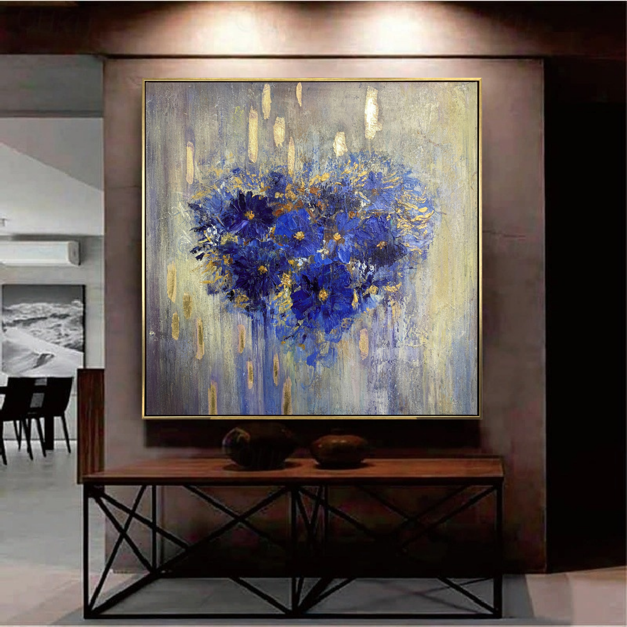 Blue Floral Elegance