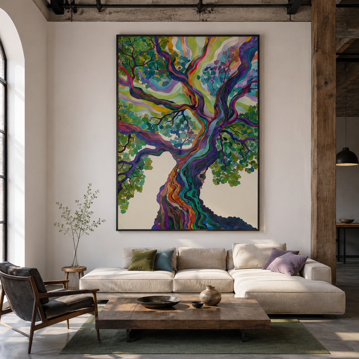 Rainbow Tree Wall Art | Where Colors Rise