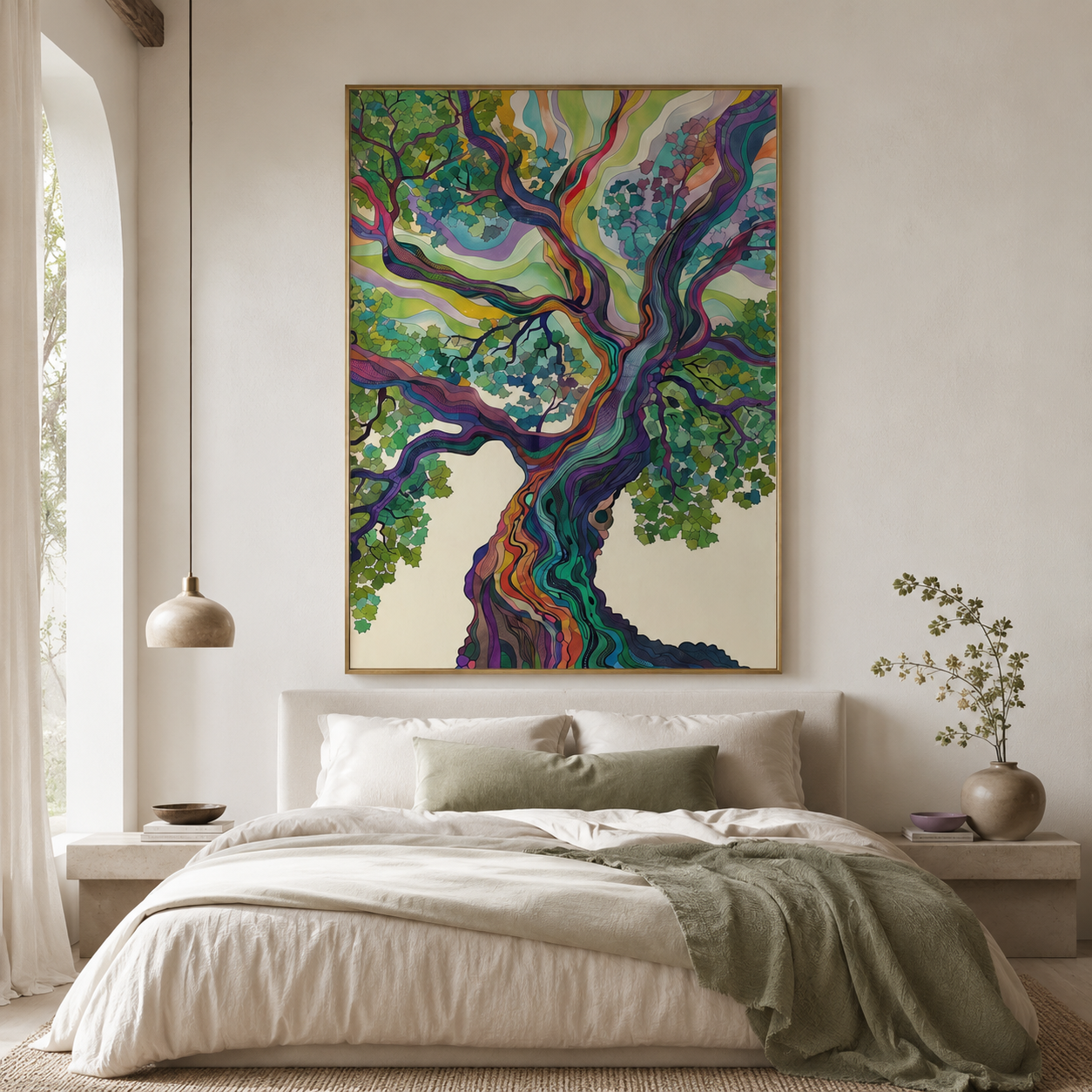 Rainbow Tree Wall Art | Where Colors Rise