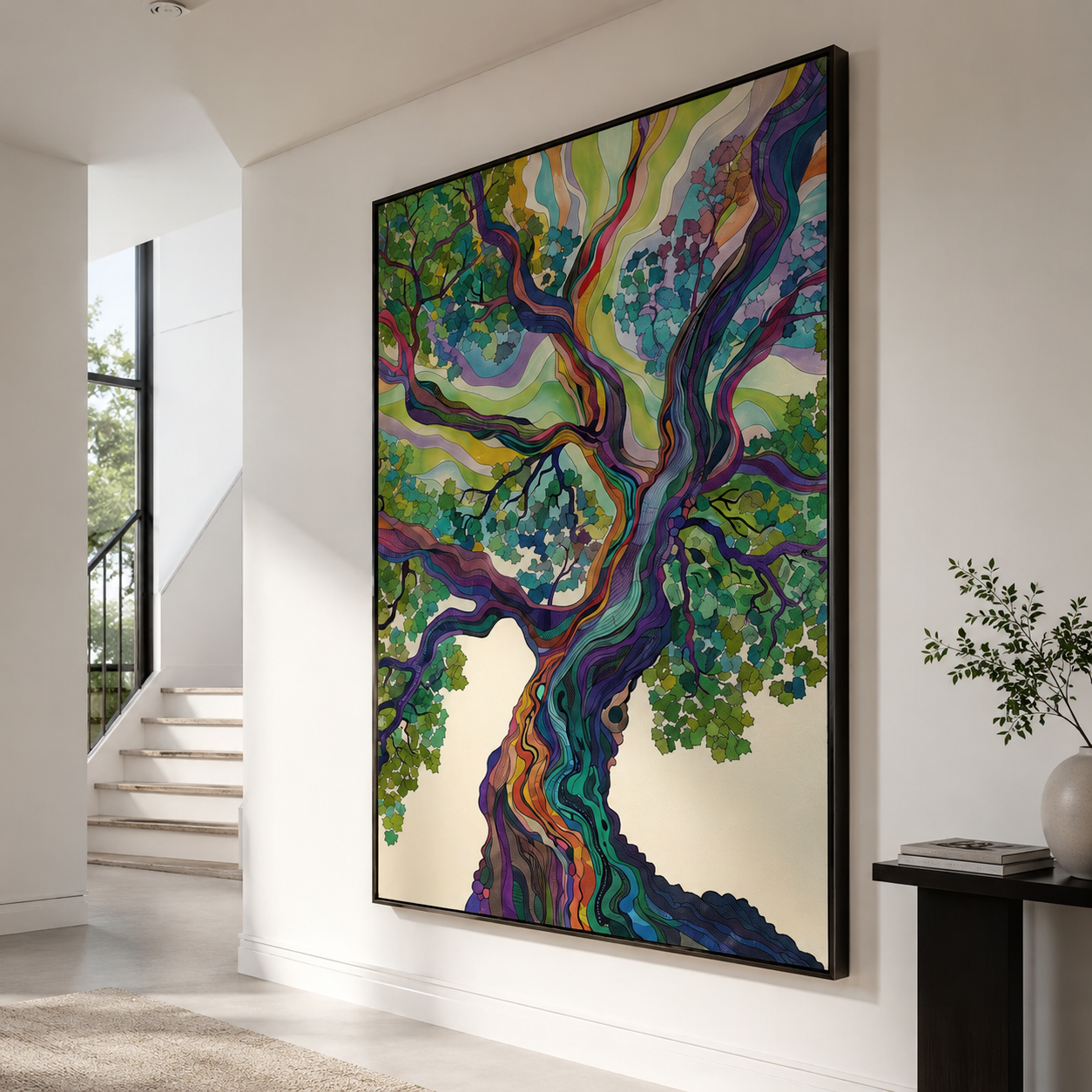 Rainbow Tree Wall Art | Where Colors Rise