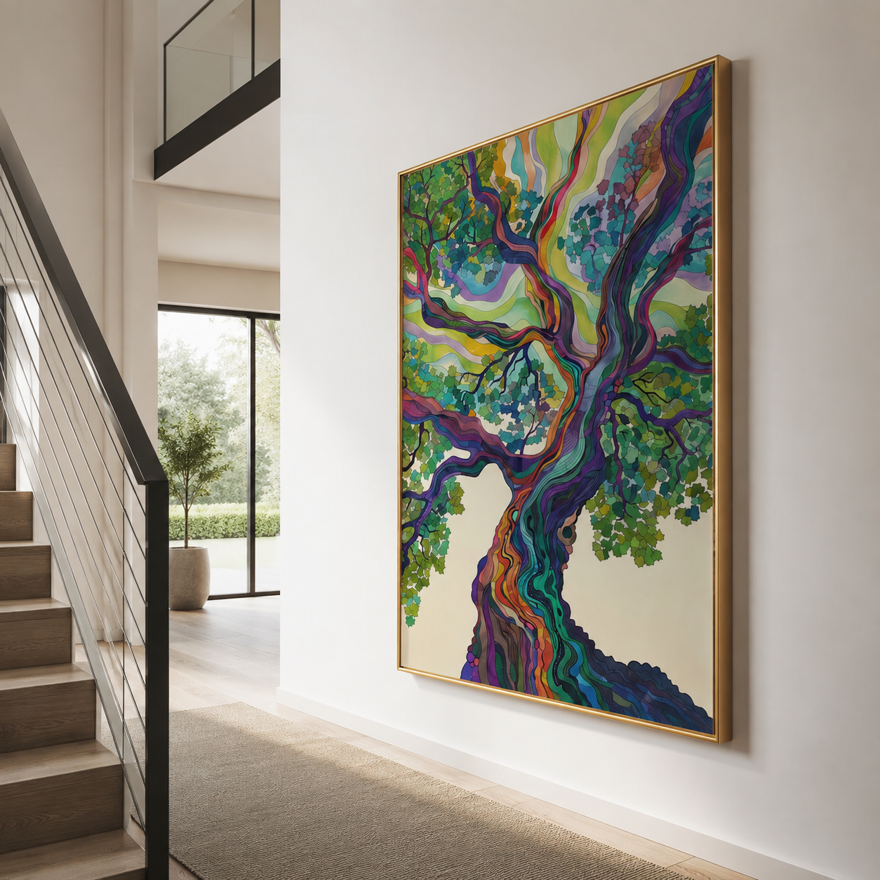 Rainbow Tree Wall Art | Where Colors Rise