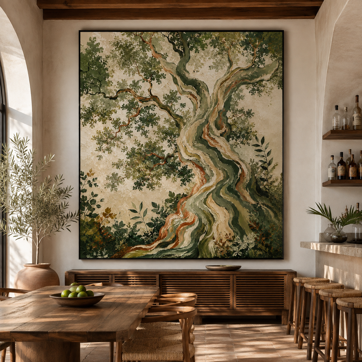 Ancient Tree Oil Painting | The Enduring Grove
