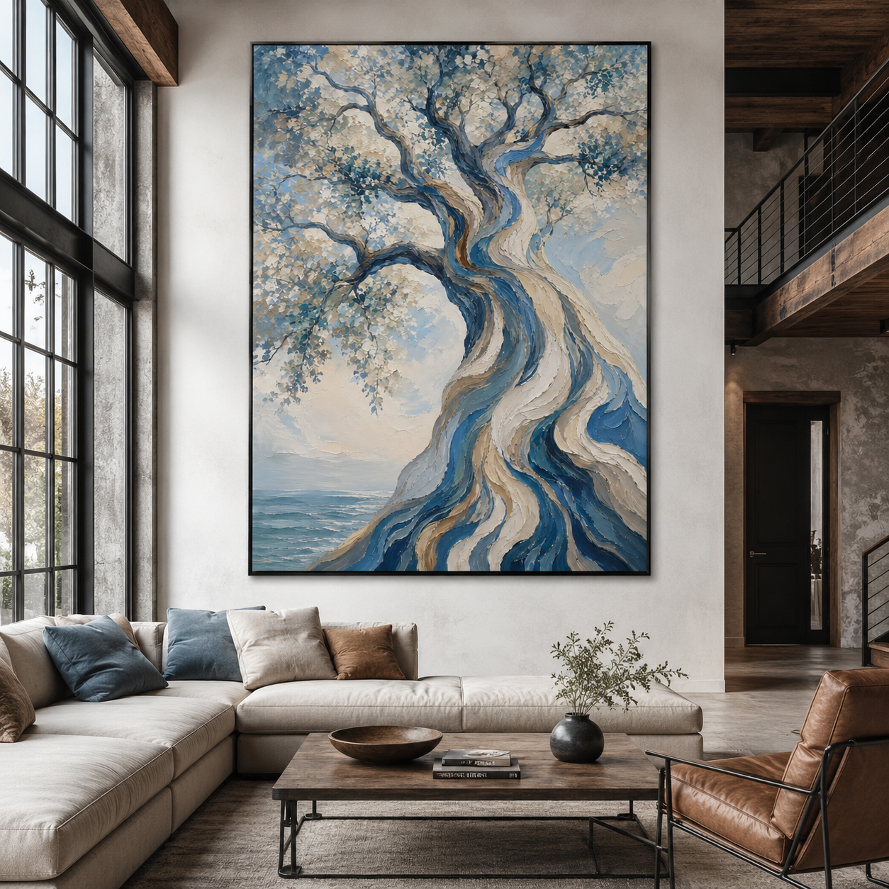 Blue Tree Wall Art | Tides of Time