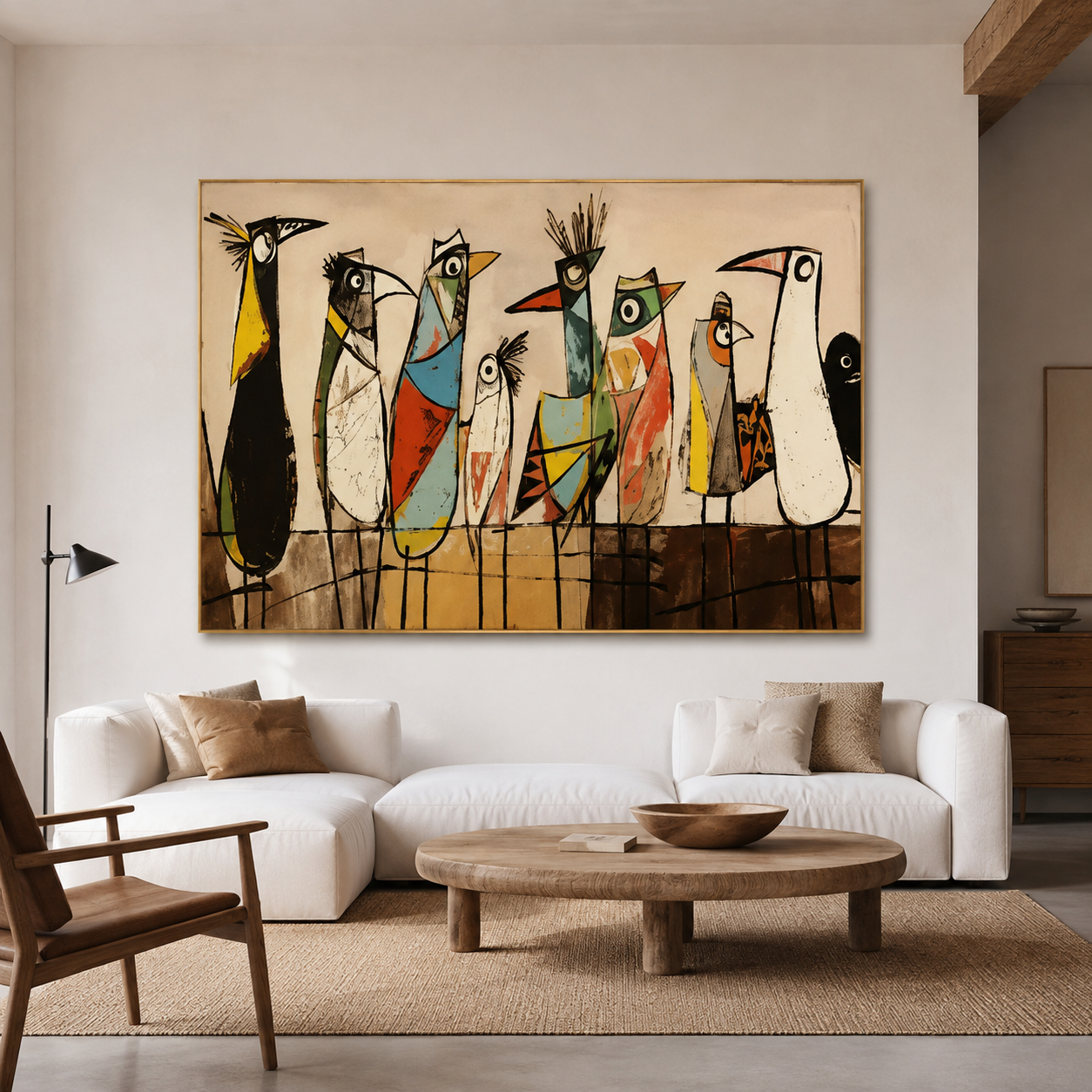 Cubist Bird Chorus