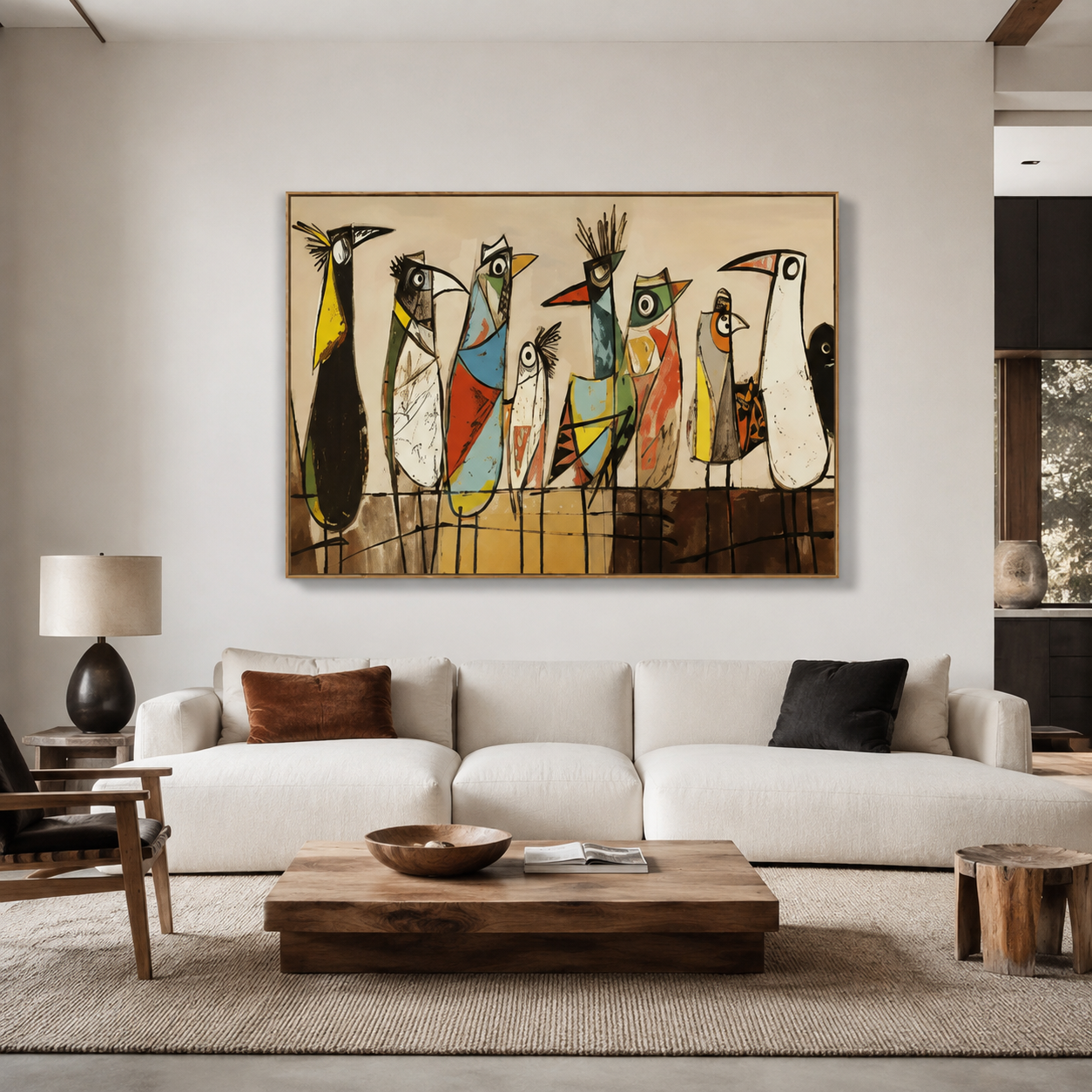 Cubist Bird Chorus