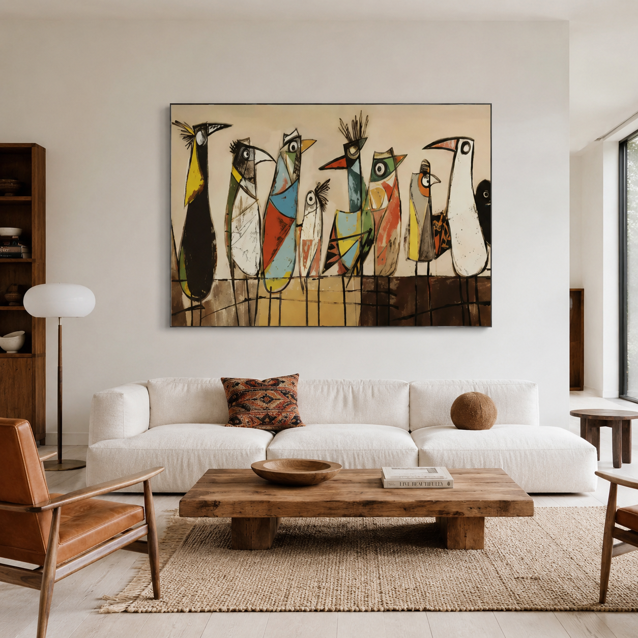 Cubist Bird Chorus