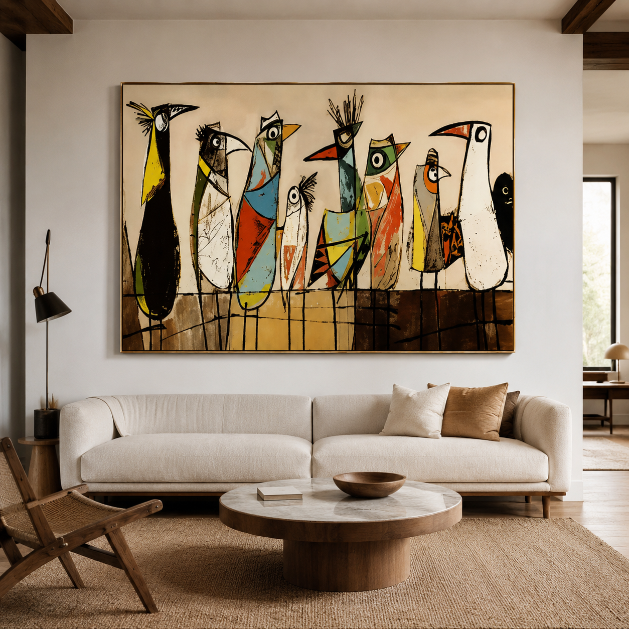 Cubist Bird Chorus