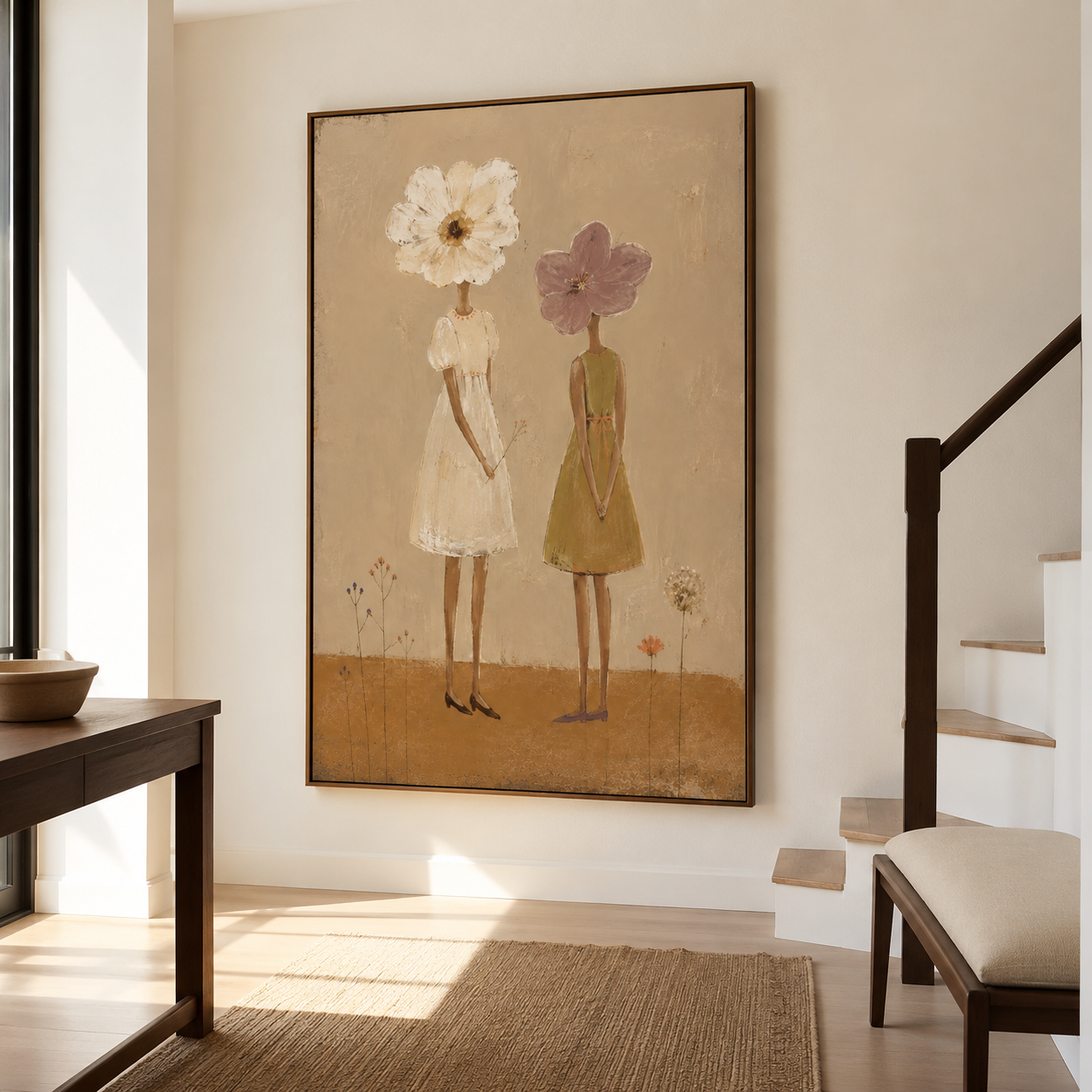 Flower Girl Wall Art | Bloom Sisters