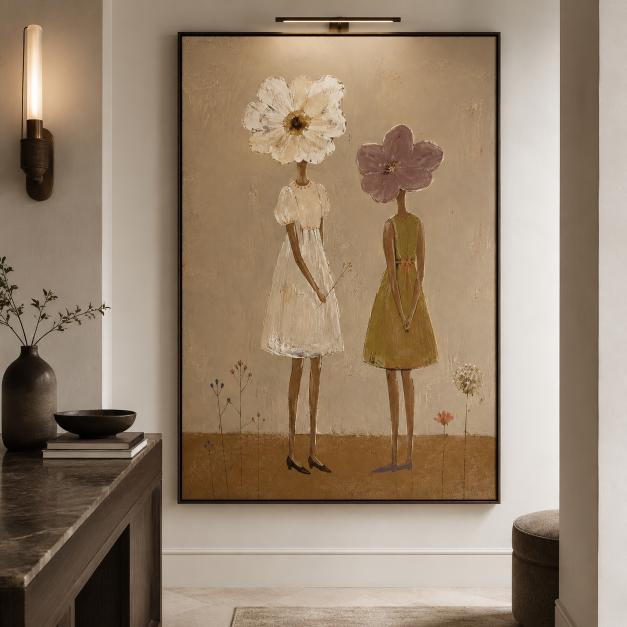 Flower Girl Wall Art | Bloom Sisters