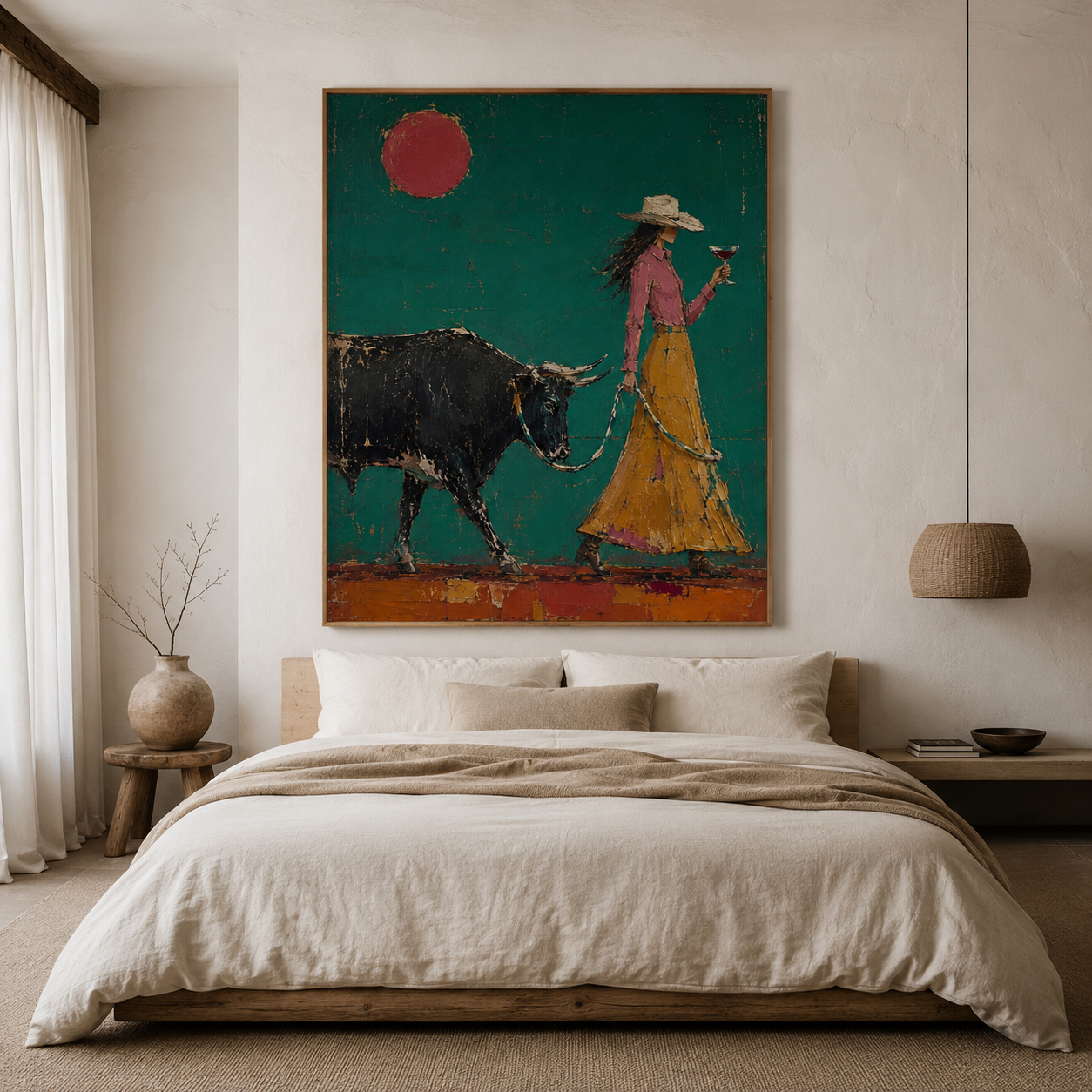 Teal Desert Elegance
