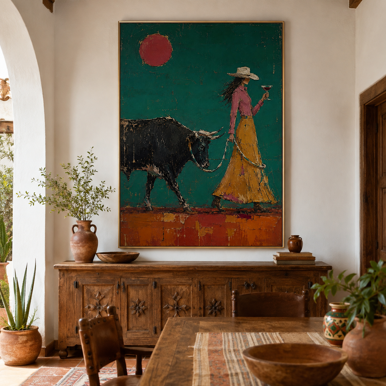 Teal Desert Elegance