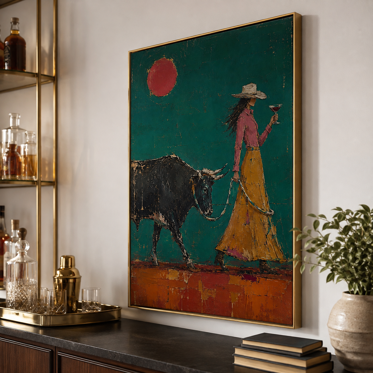 Teal Desert Elegance