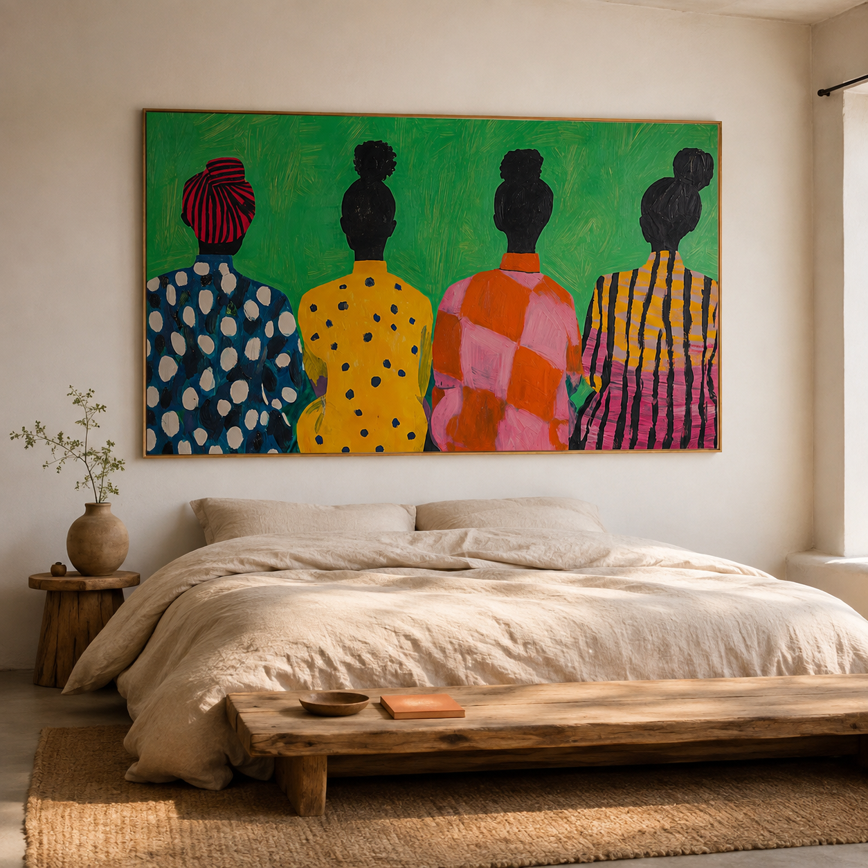 Four Figures in Bloom