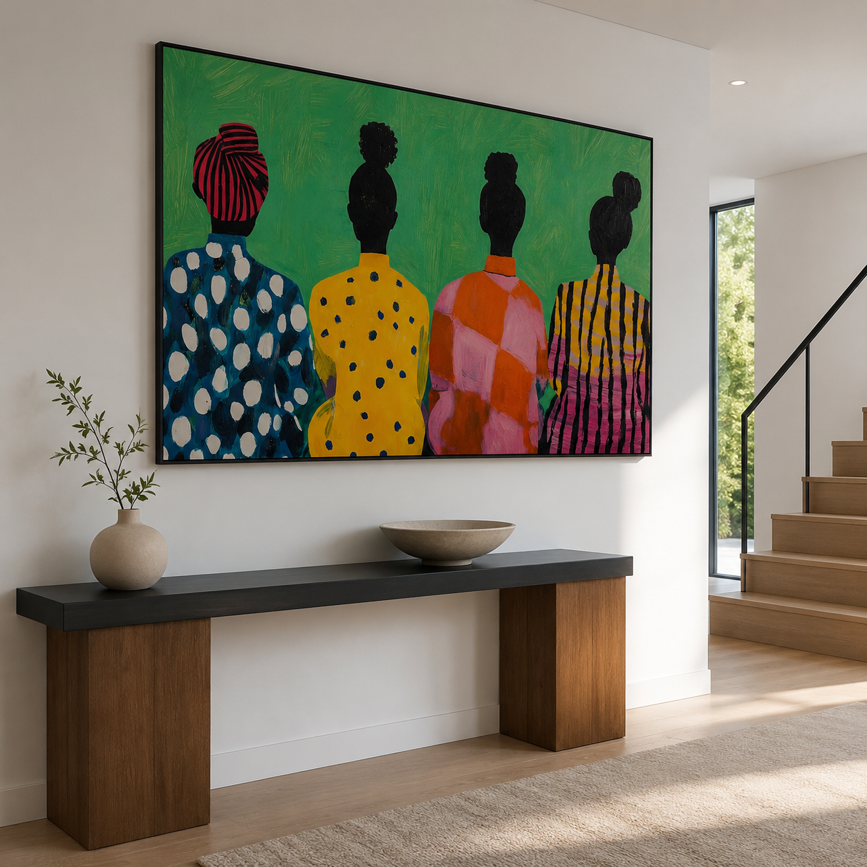 Four Figures in Bloom
