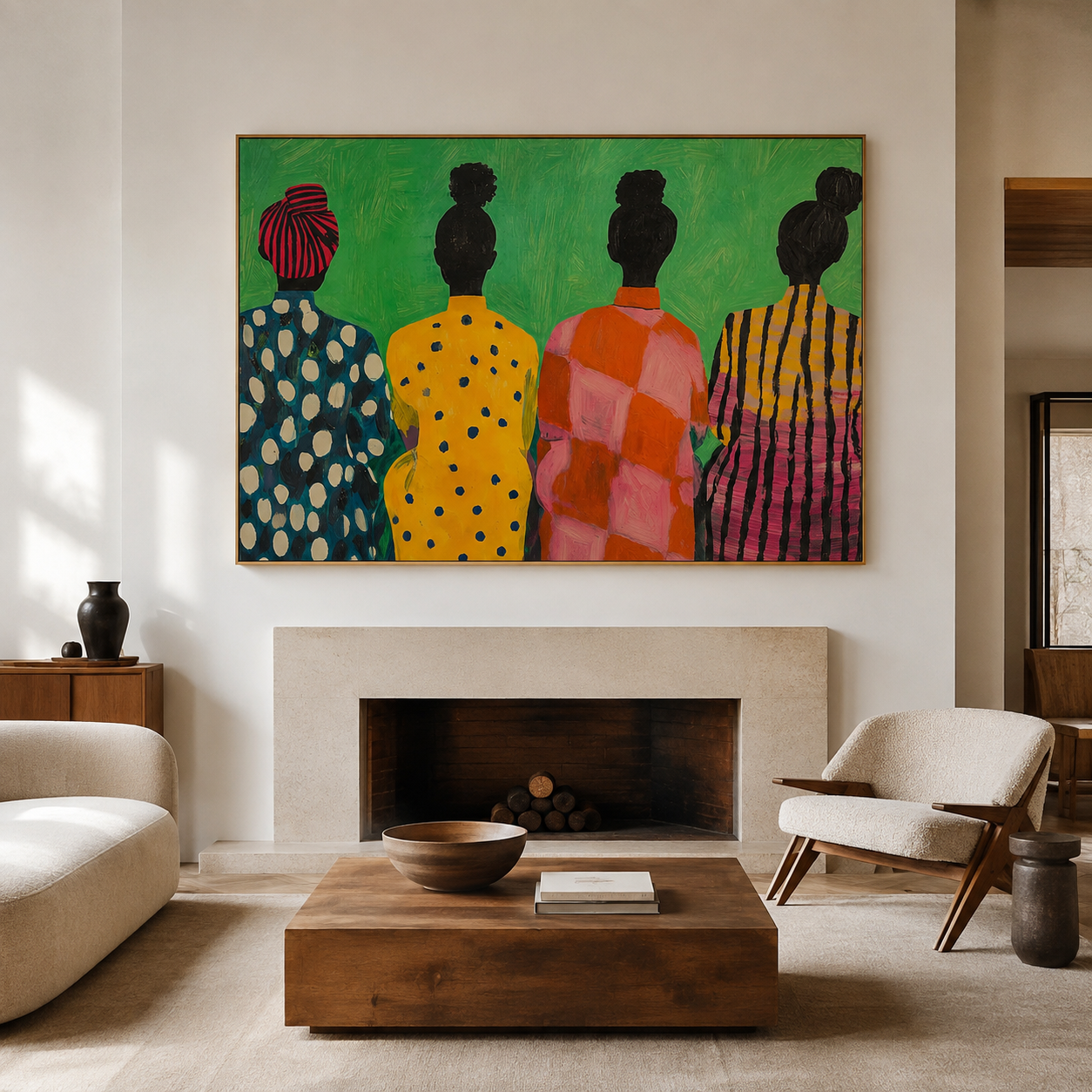 Four Figures in Bloom