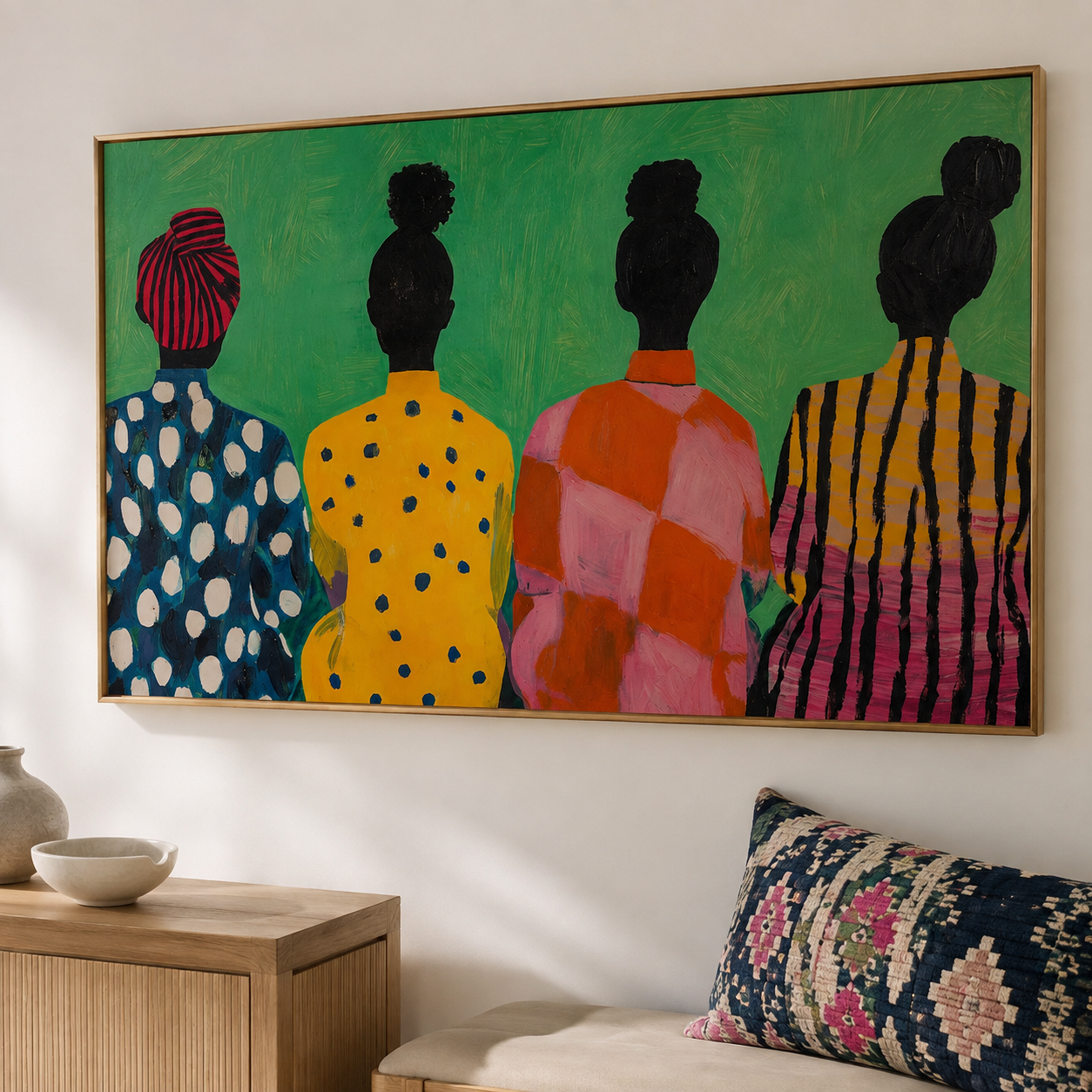 Four Figures in Bloom