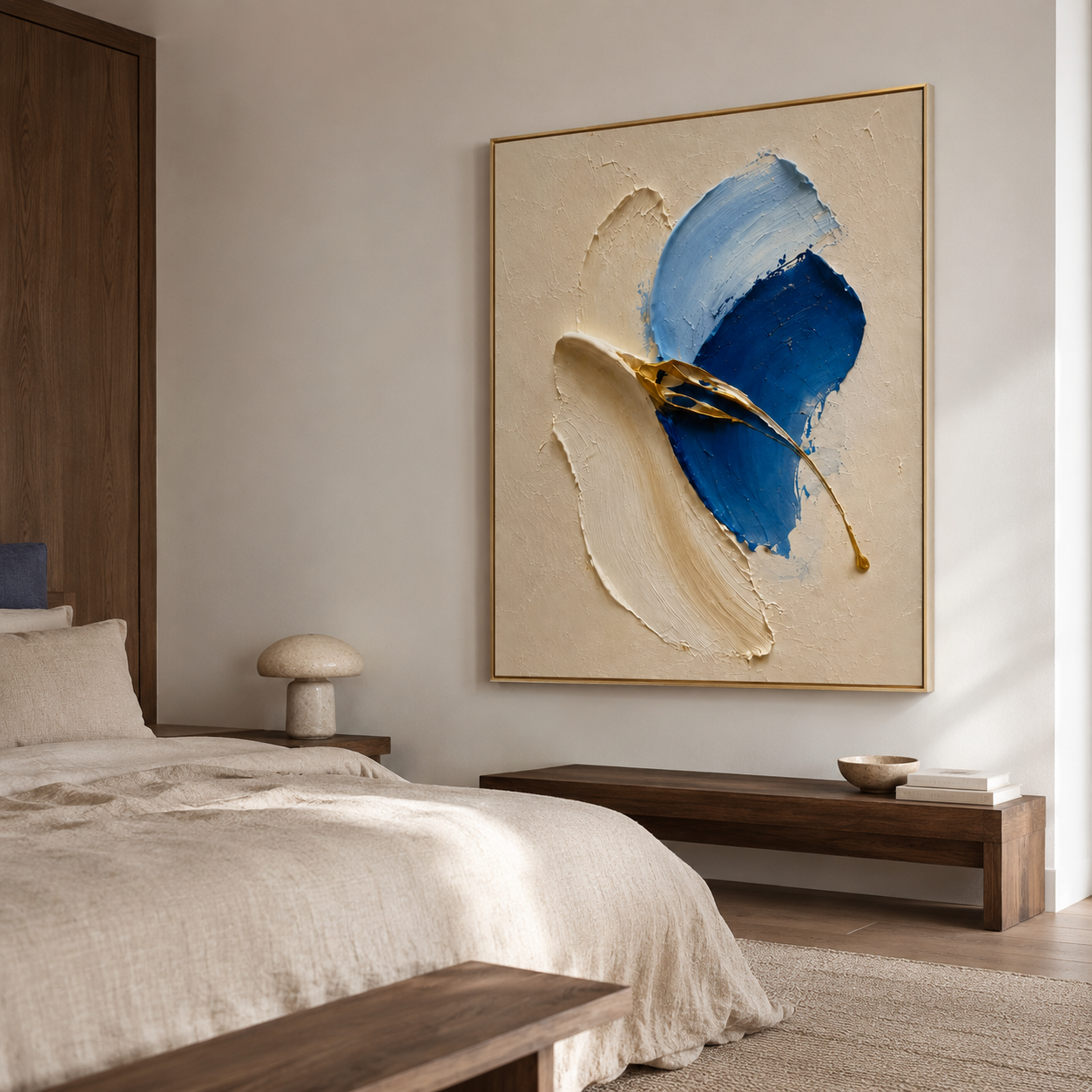 Blue Abstract Wall Art | Cobalt Drift