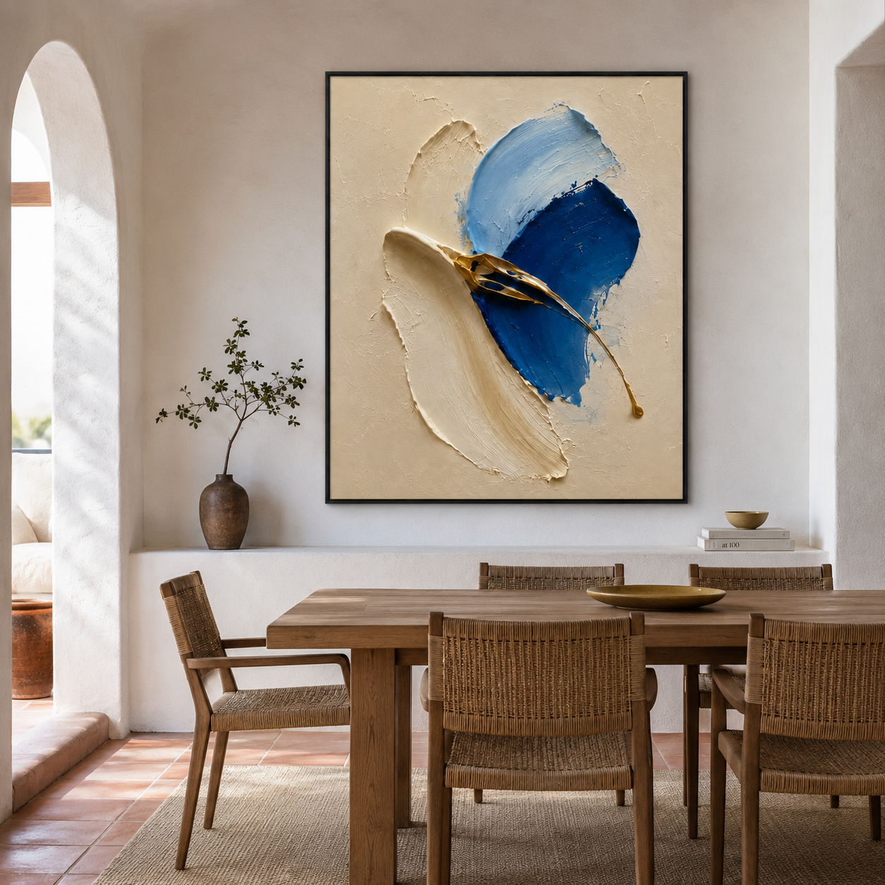 Blue Abstract Wall Art | Cobalt Drift