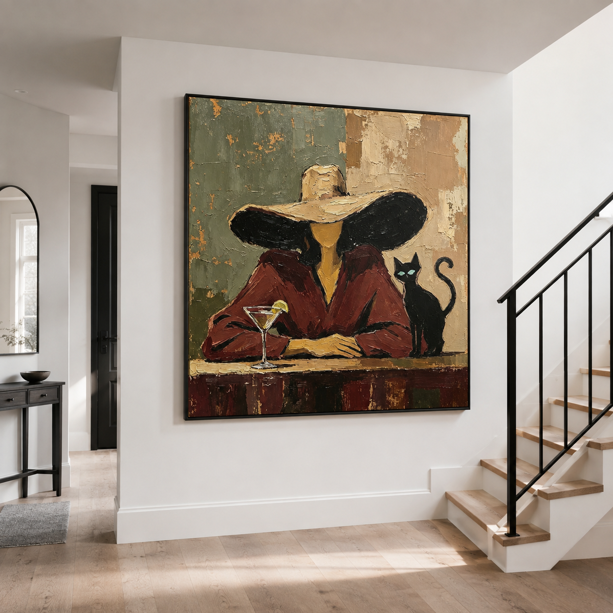 Western Woman Wall Art | The Cat Beside Her