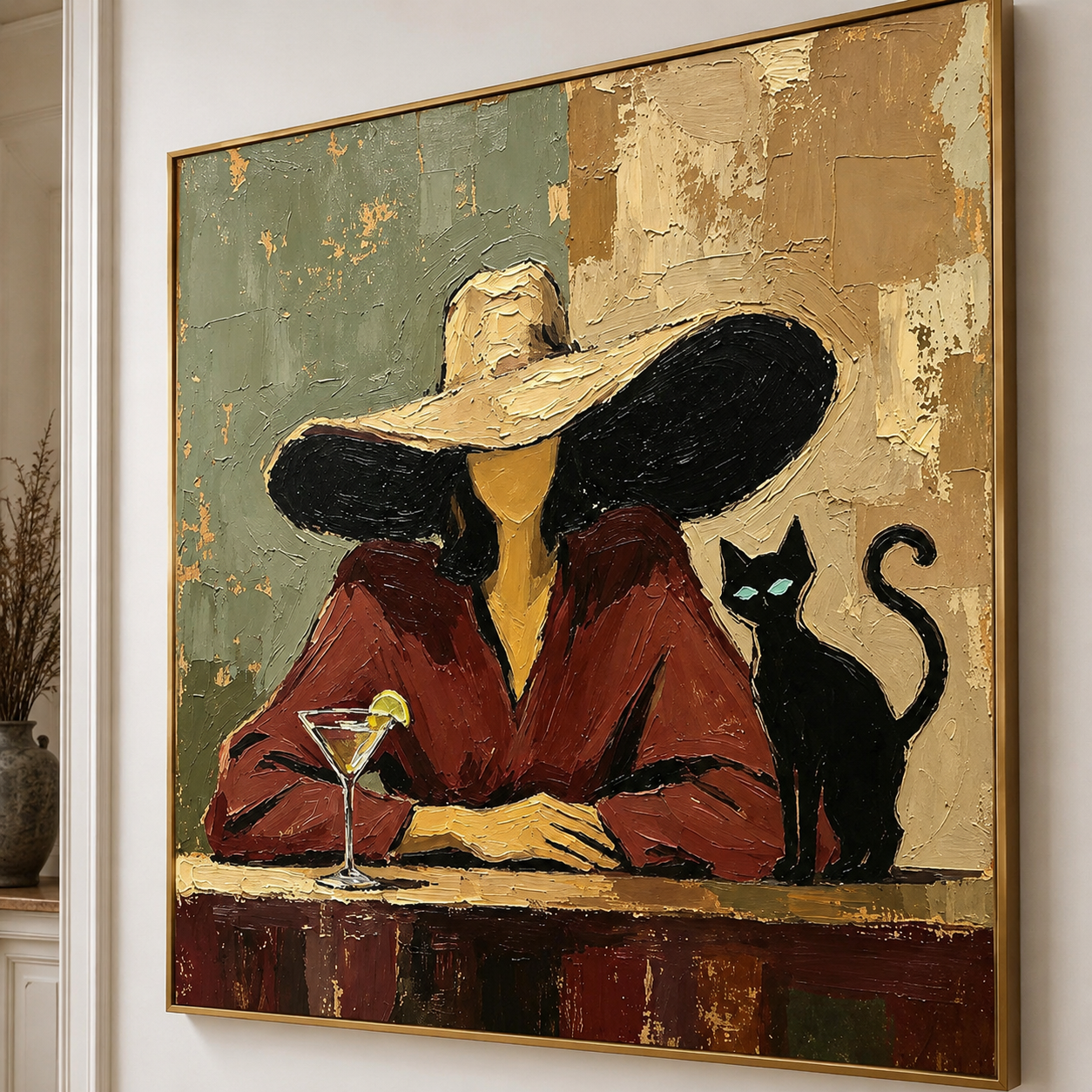 Western Woman Wall Art | The Cat Beside Her