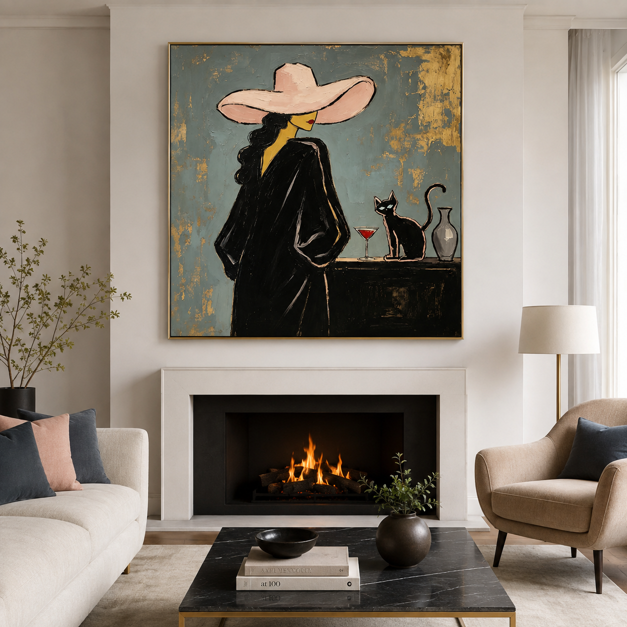 Cowgirl Wall Art | The Cat at Cocktail Hour
