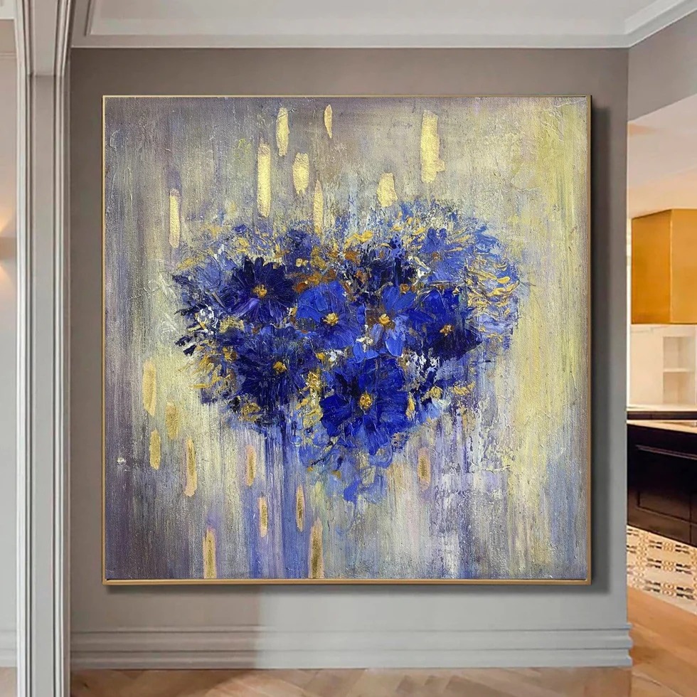 Blue Floral Elegance